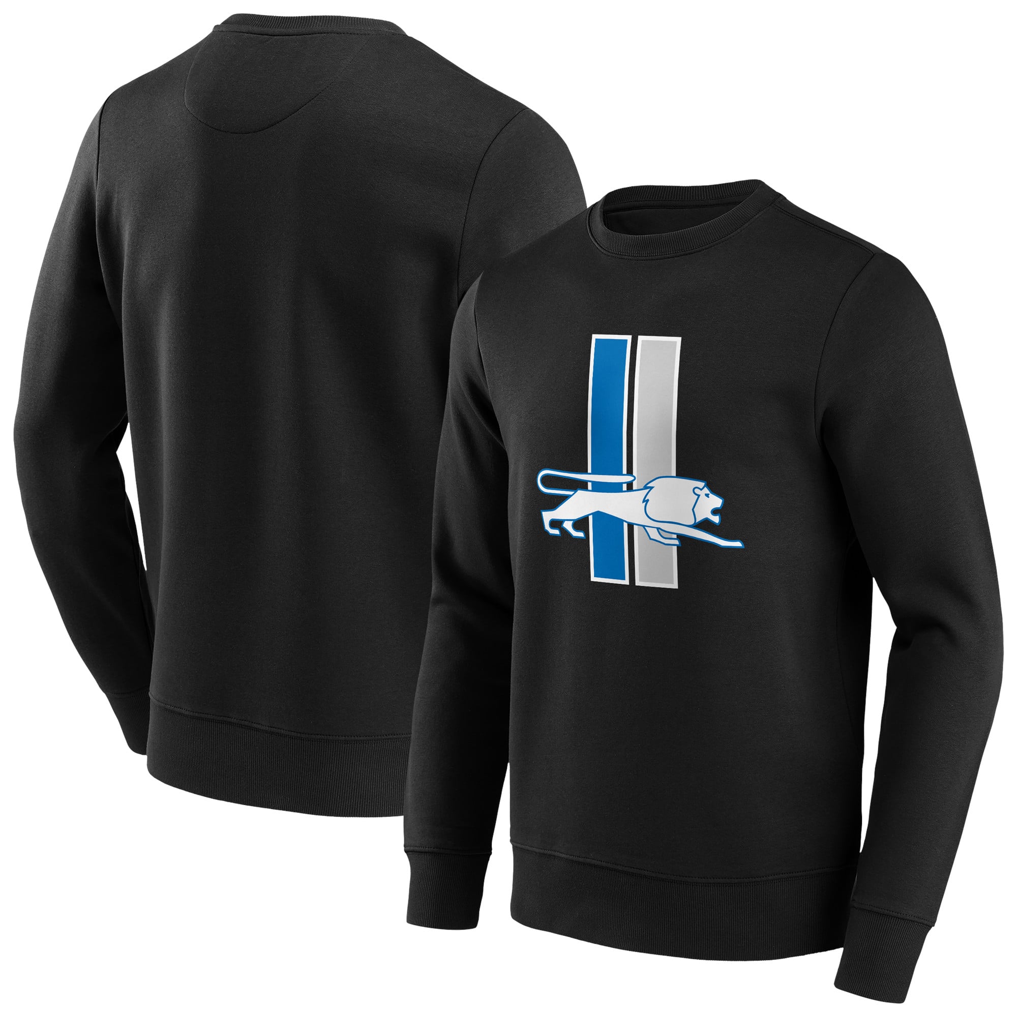 Felpa girocollo con logo classico dei Detroit Lions - Uomo