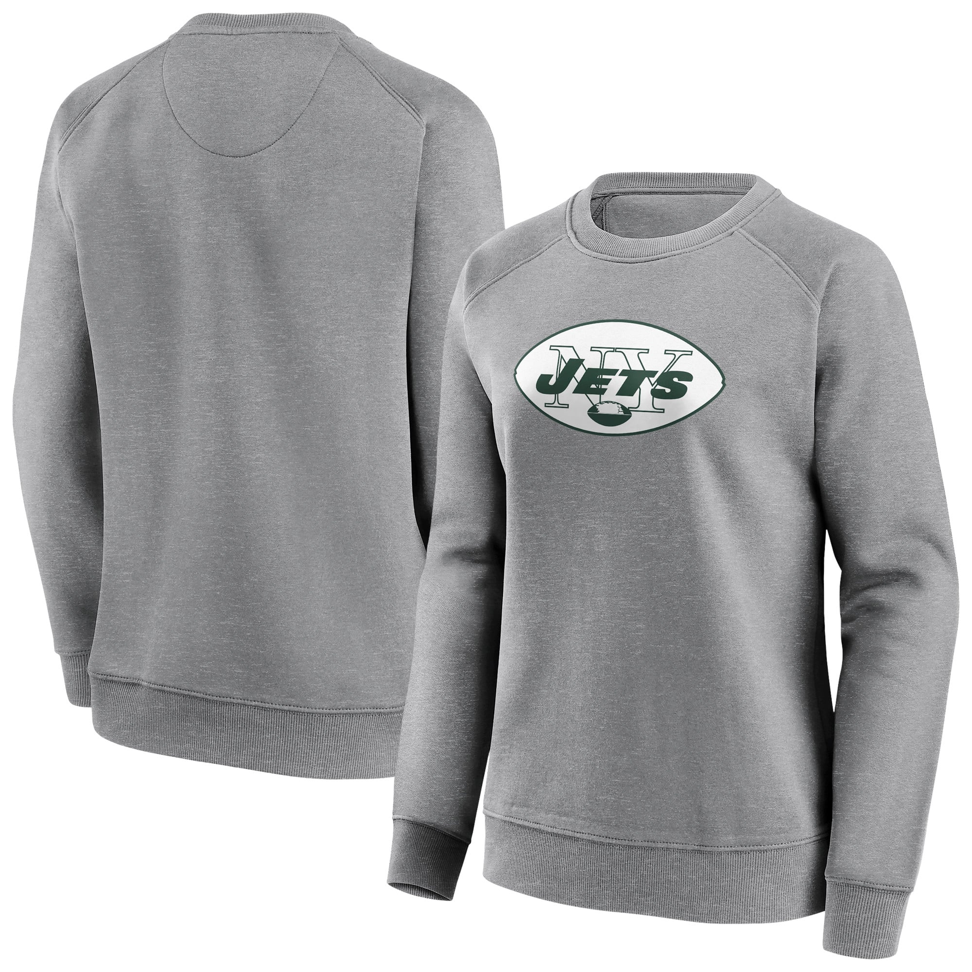 Sudadera con cuello redondo y logotipo clásico de los New York Jets - Mujer