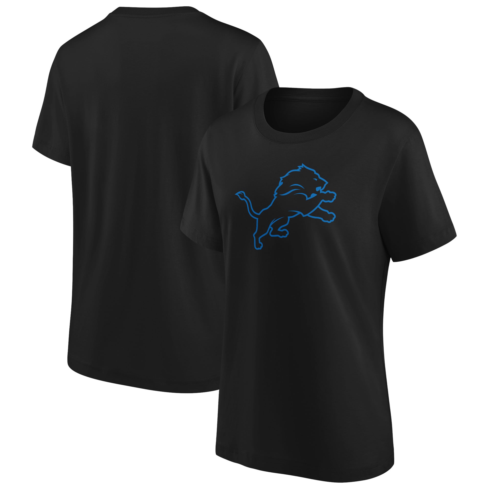 Camiseta gráfica con logotipo monocromático de los Detroit Lions - Mujer
