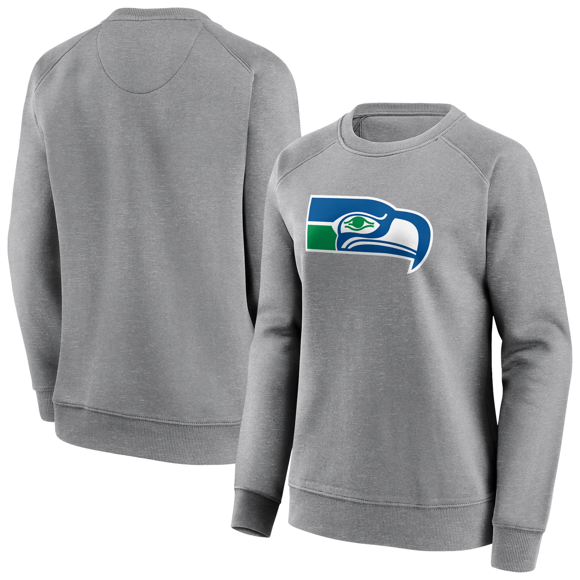 Sudadera con cuello redondo y logotipo clásico de los Seattle Seahawks - Mujer