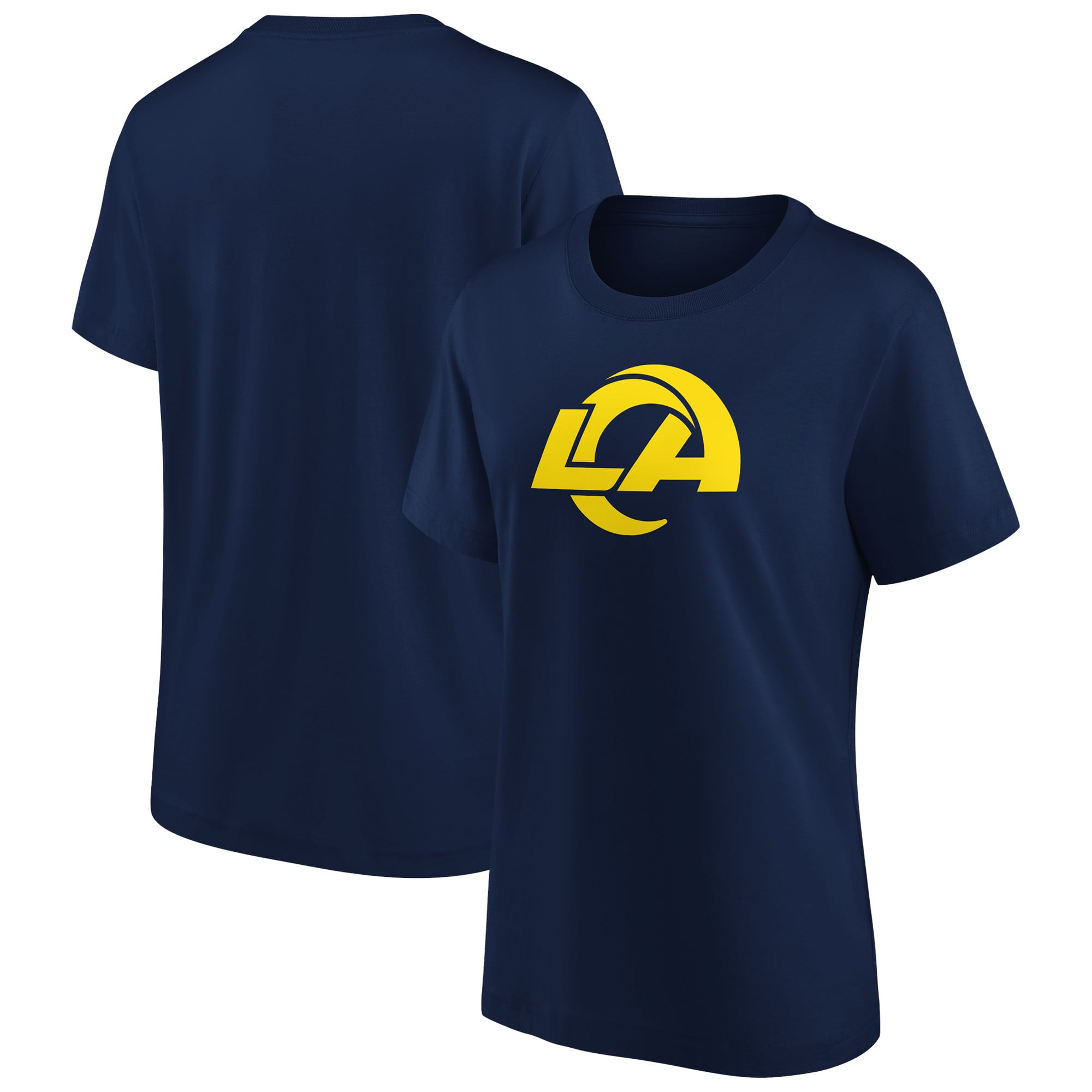 Camiseta gráfica con logotipo monocromático de Los Angeles Rams - Mujer