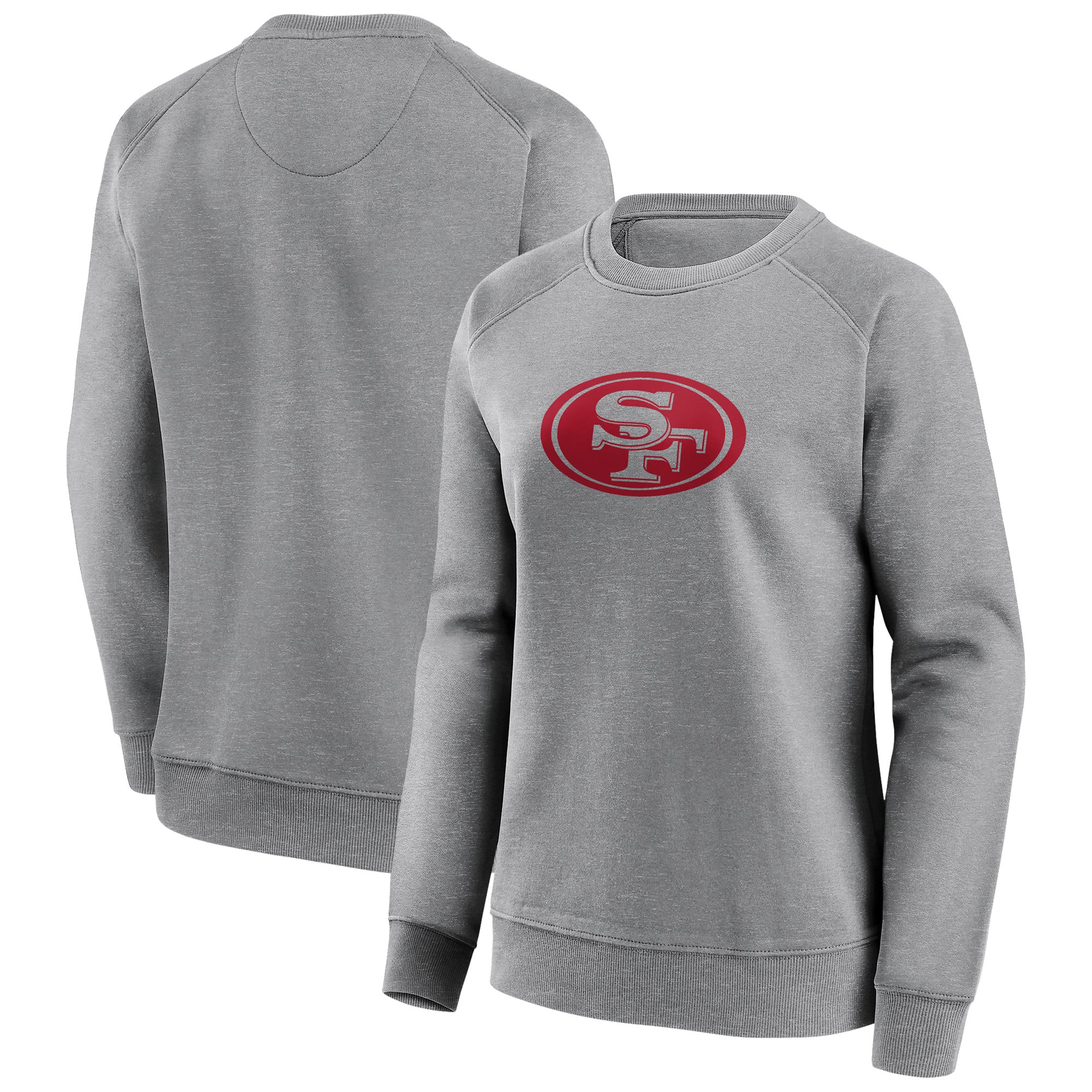 Sweat ras du cou graphique à logo unique des 49ers de San Francisco - Femme