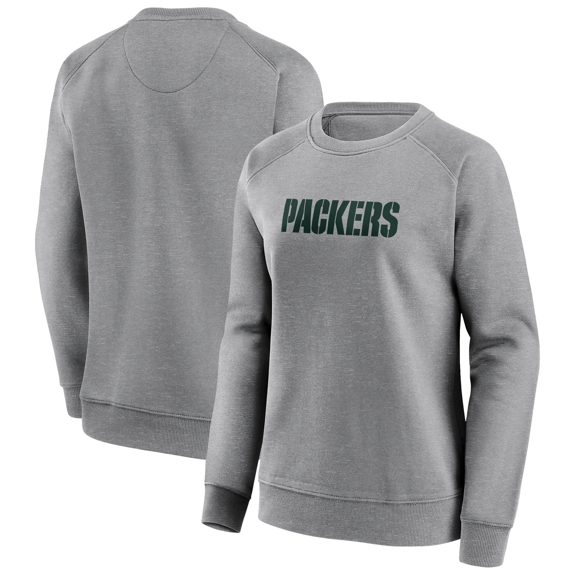 Green Bay Packers Mono Logo Graphic Crew Sweatshirt - Womens
