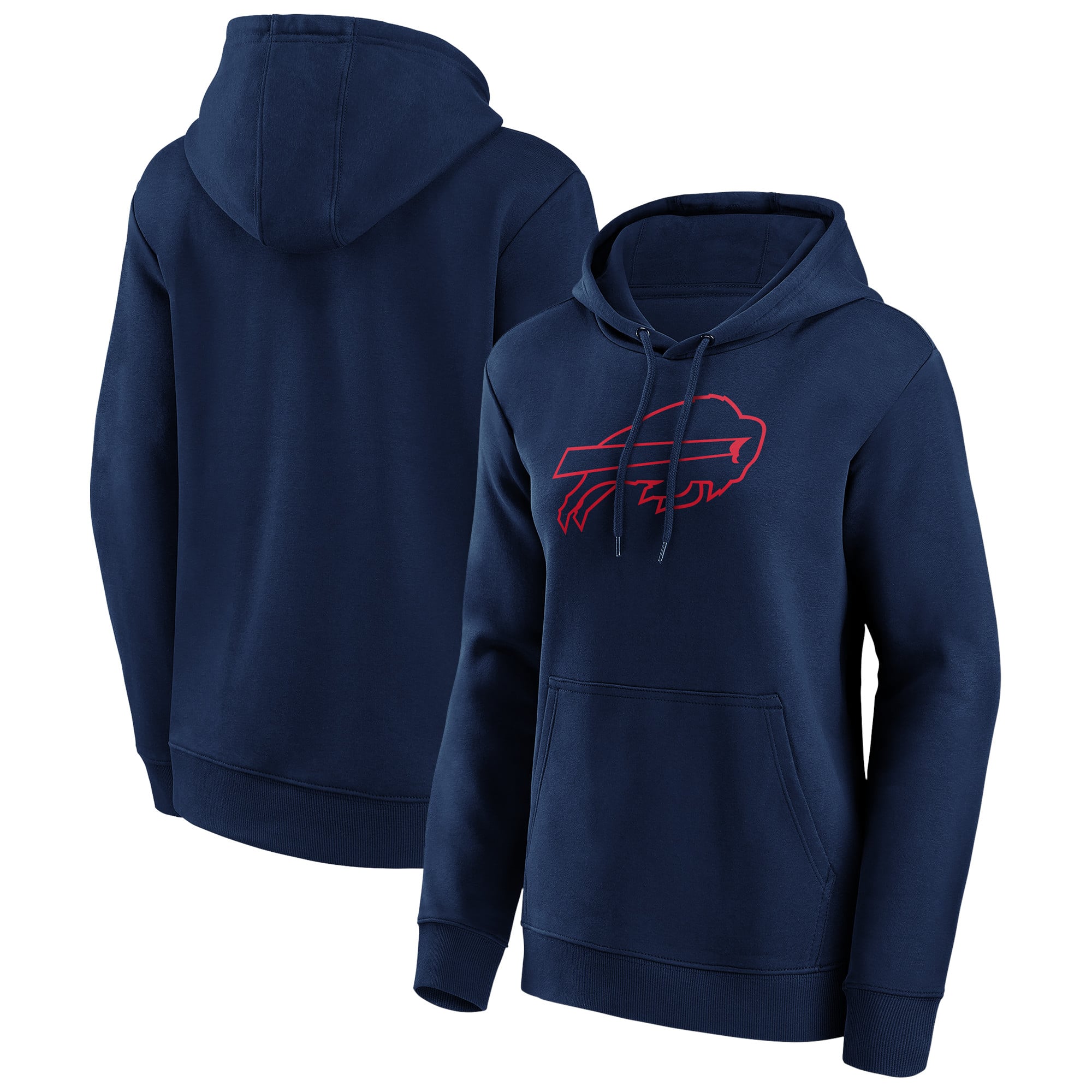 Felpa con cappuccio con grafica mono logo Buffalo Bills - Donna