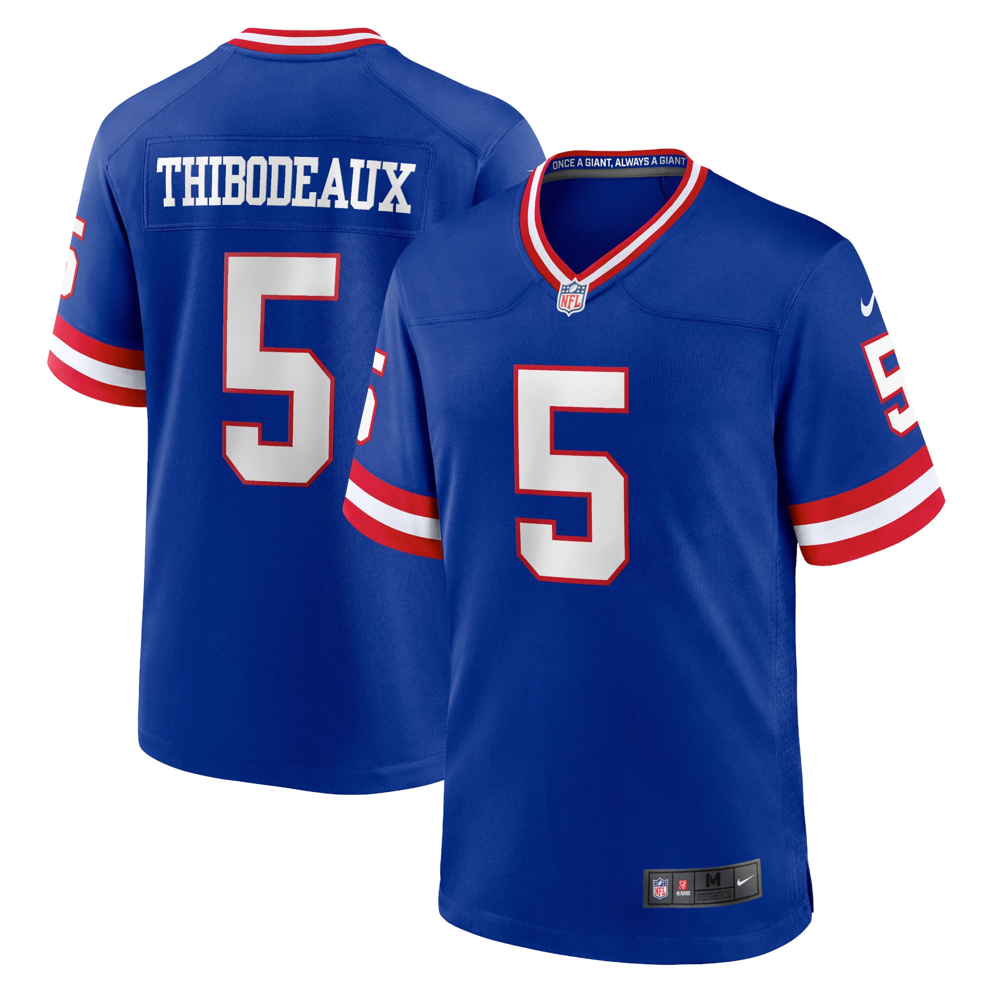 New York Giants Nike Game Secondary Alternate Jersey - Royal - Kayvon Thibodeaux - Mens