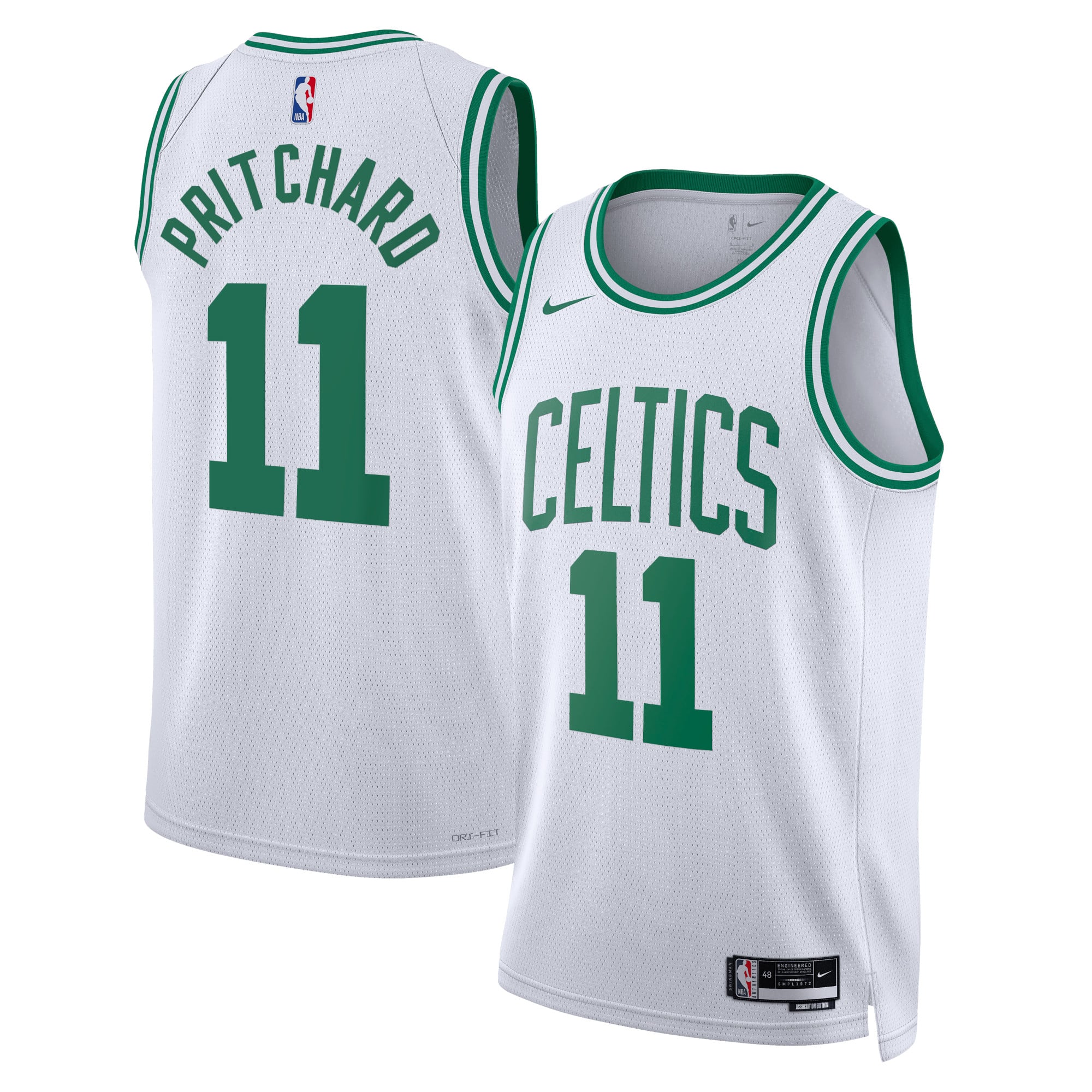 Camiseta Nike Association Swingman de los Boston Celtics - Blanco - Payton Pritchard - Unisex