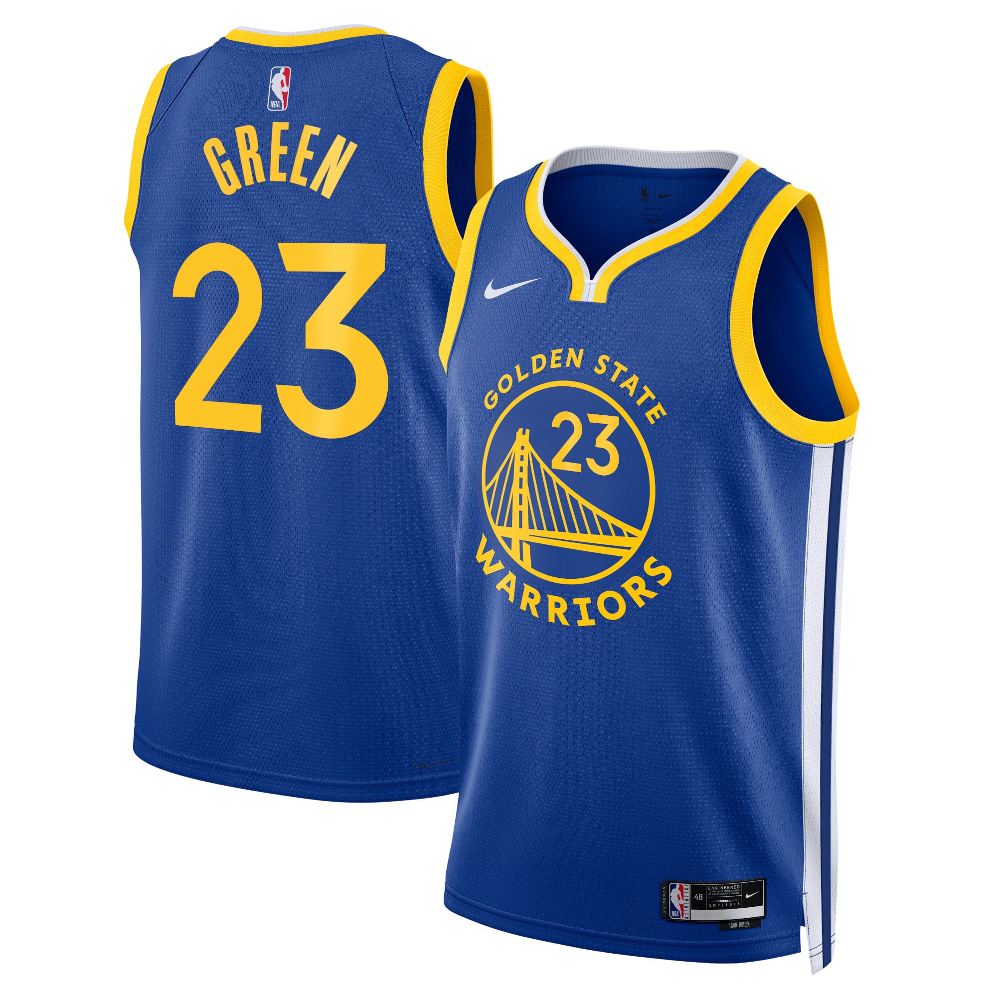 Camiseta Nike Icon Edition Swingman de los Golden State Warriors - Real - Verde Draymond - Unisex