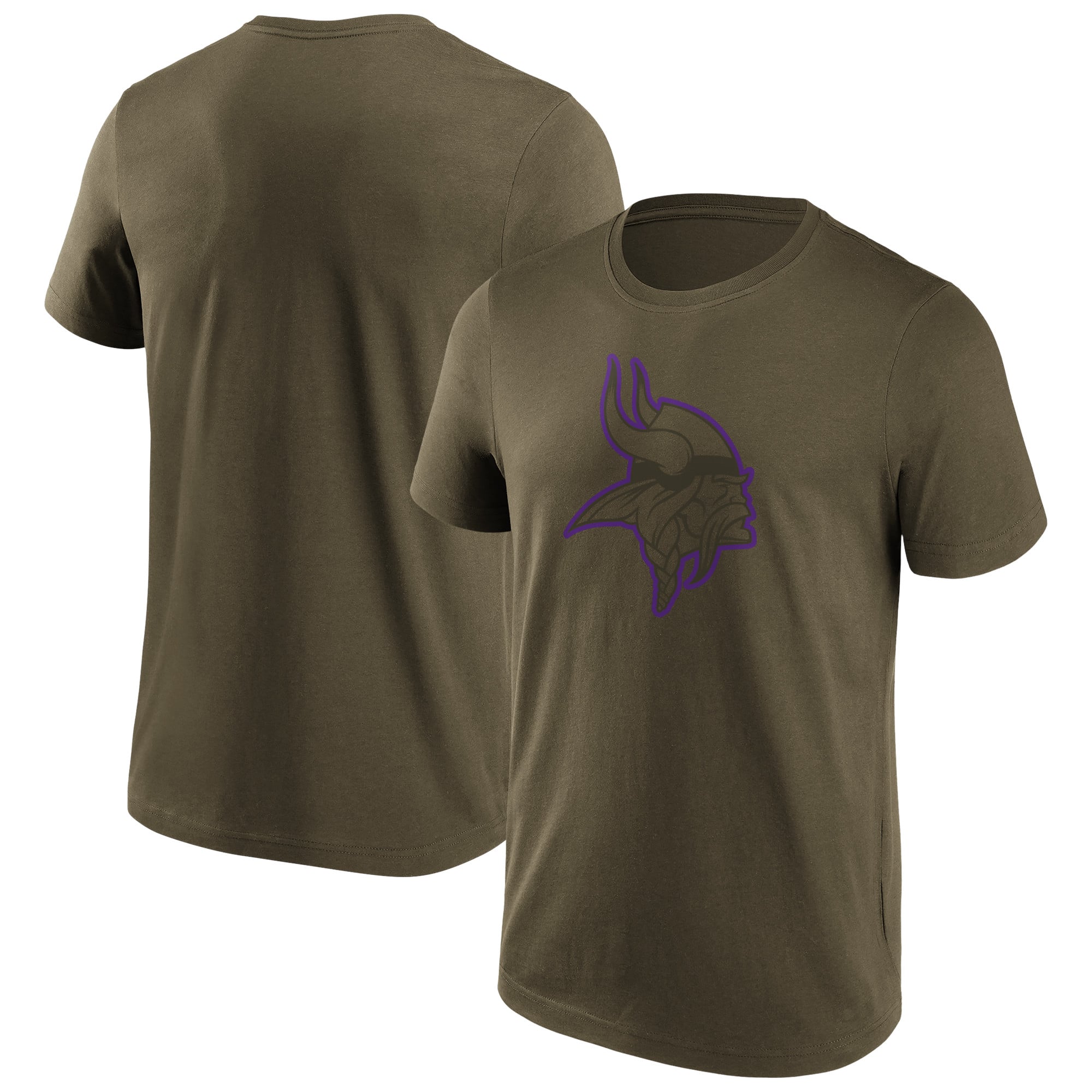 Camiseta con gráfico pop de color caqui de los Minnesota Vikings - Hombres