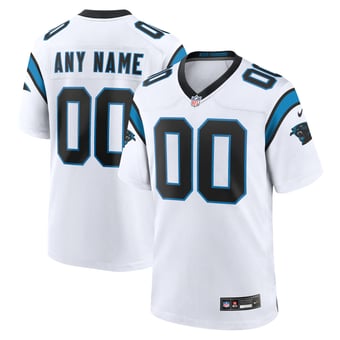 Carolina Panthers Nike Game Road Jersey - White - Custom - Mens