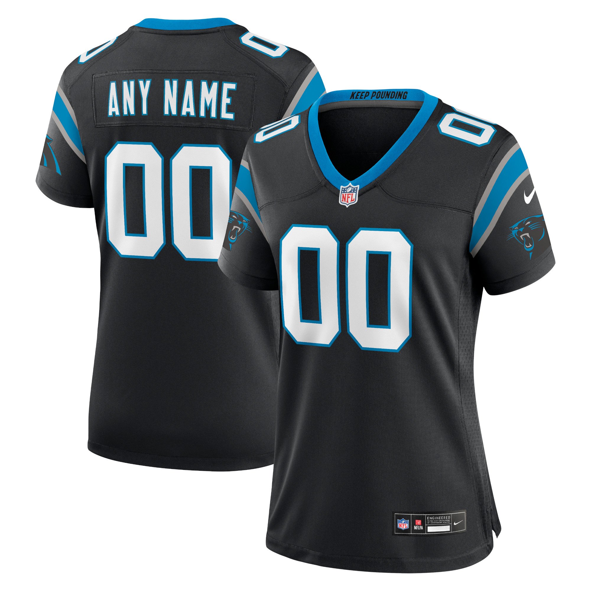 Maglia Buffalo Bills Nike Game Home - Nero - Personalizzata - Donna