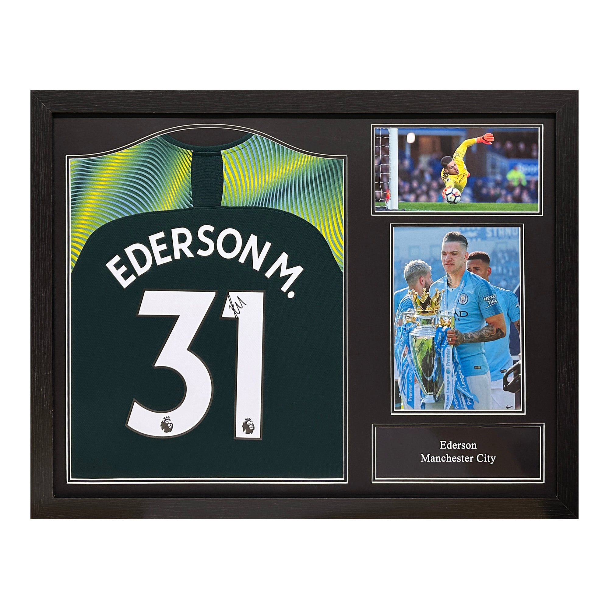 Maglia autografata da Ederson - Incorniciato