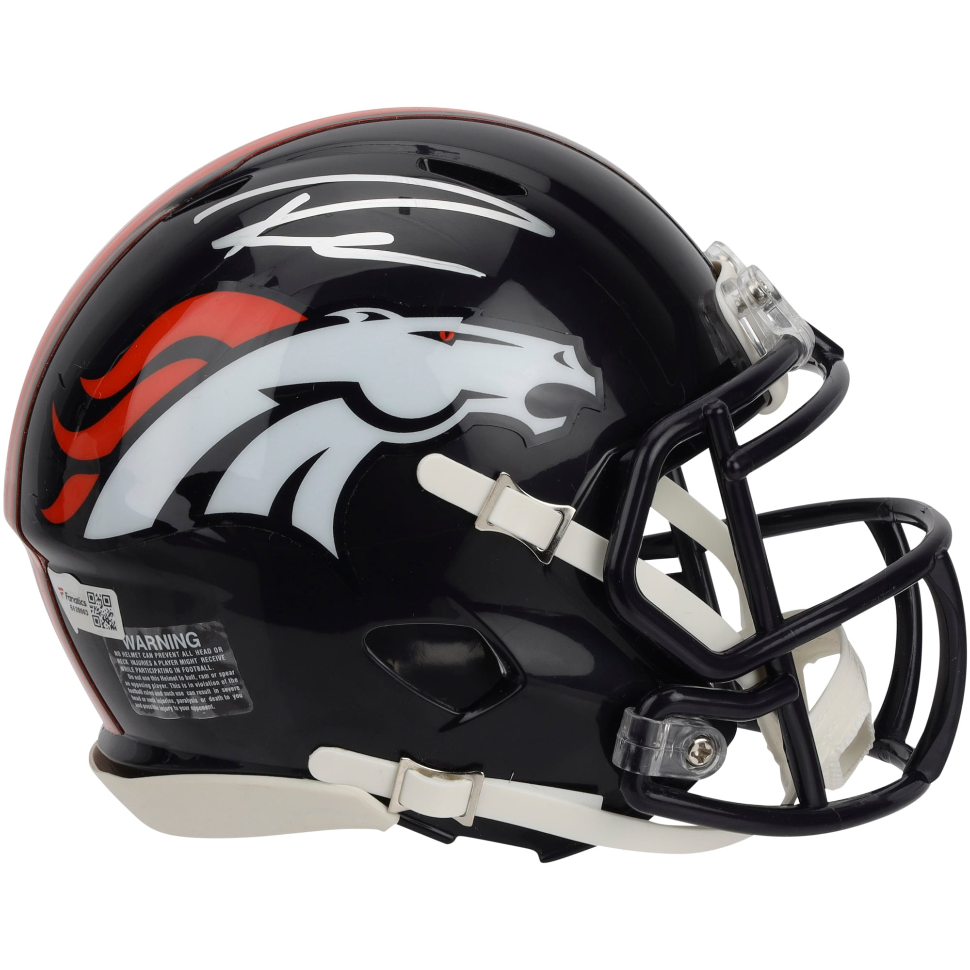 Denver Broncos Wilson Broncos Autografiado Riddell Speed Mini Casco
