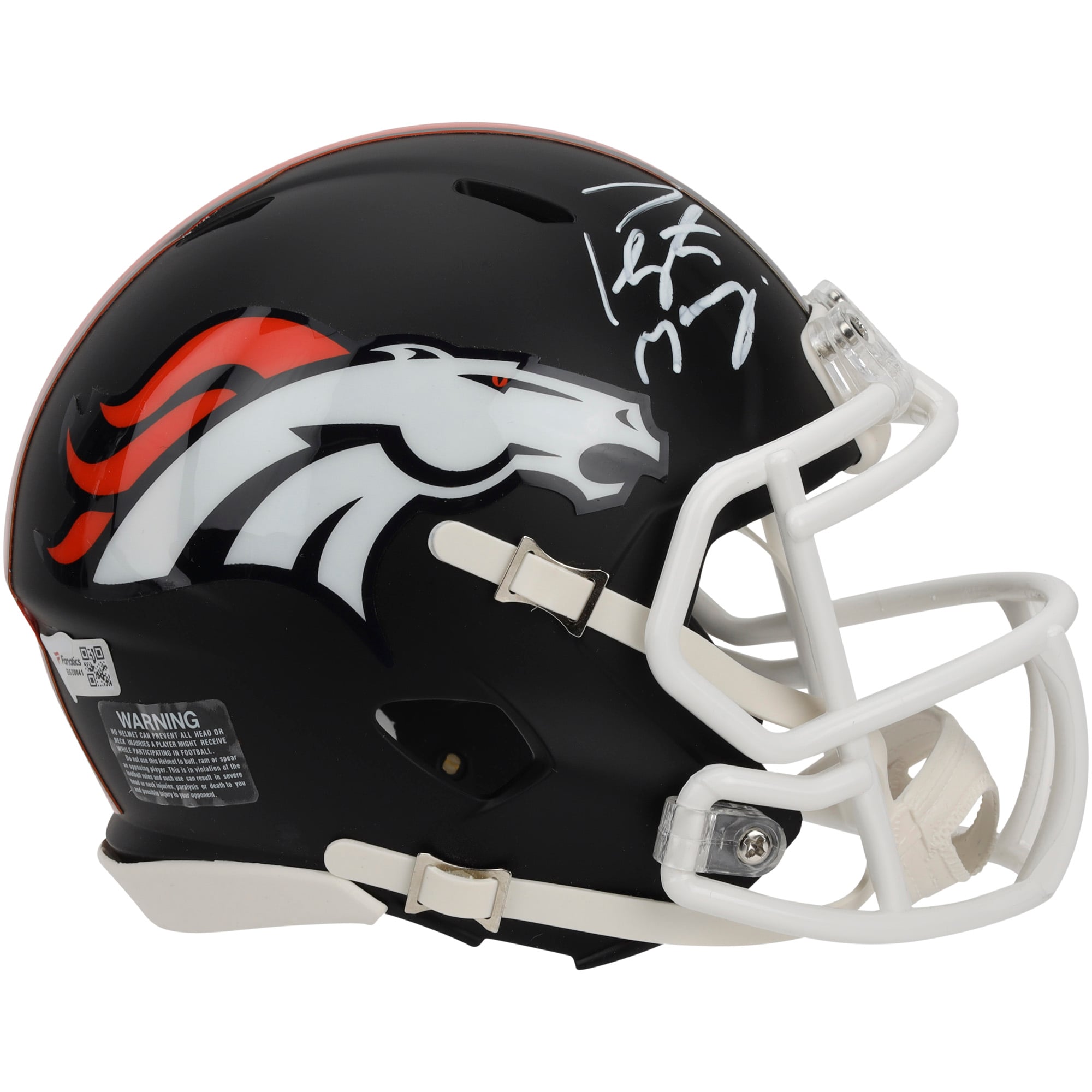 Denver Broncos Manning Broncos Autografiado Riddell Speed Mini Casco