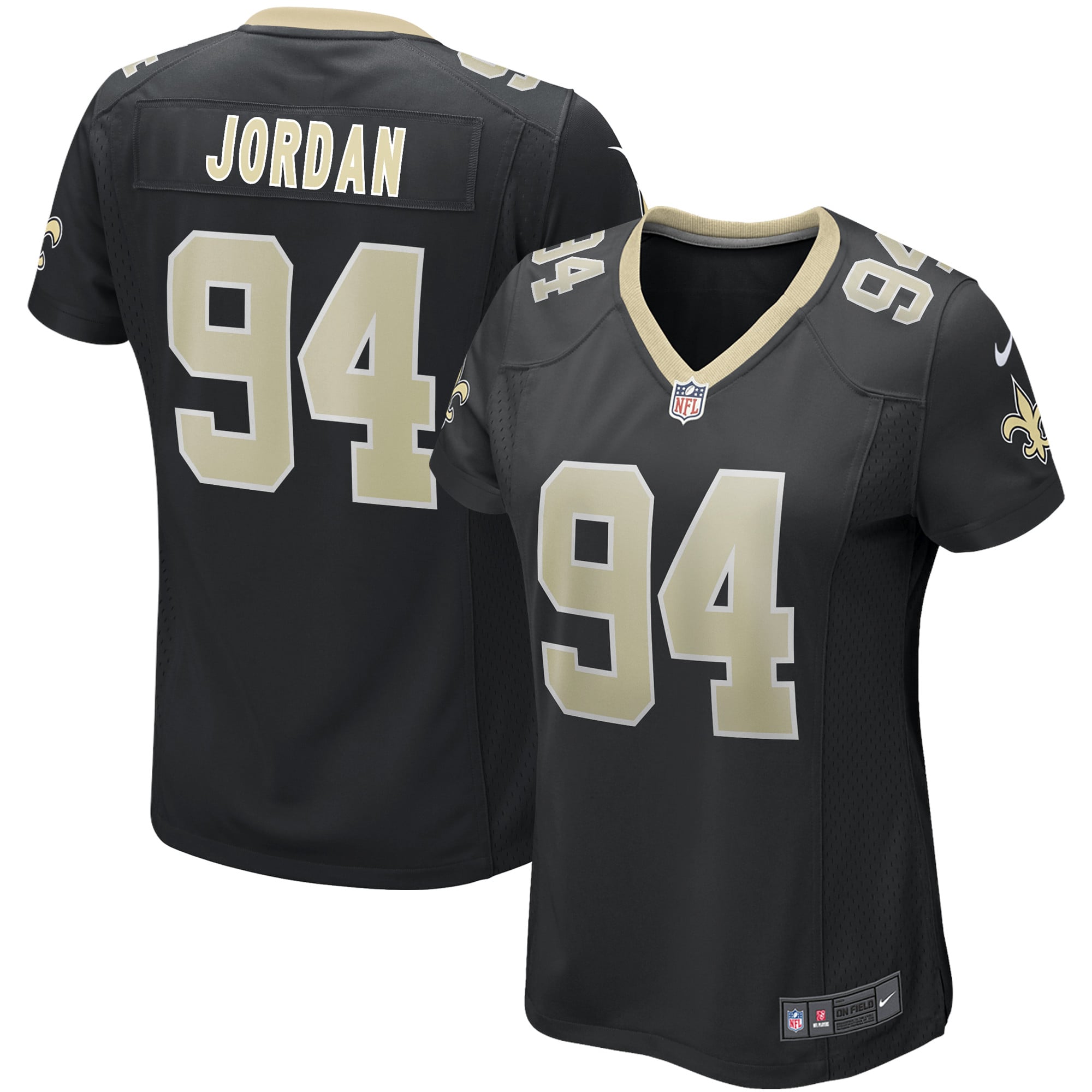 New Orleans Saints Maglia Gara Nike Home Game - Nero - Cameron Jordan - Donna