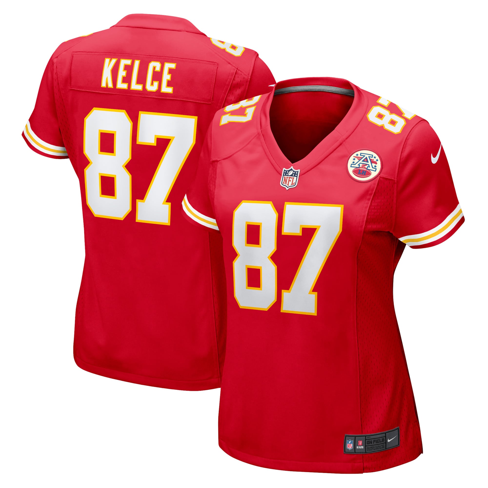 Camiseta Nike Game de la 1ª equipación del Kansas City Chiefs - Rojo - Travis Kelce - Mujer