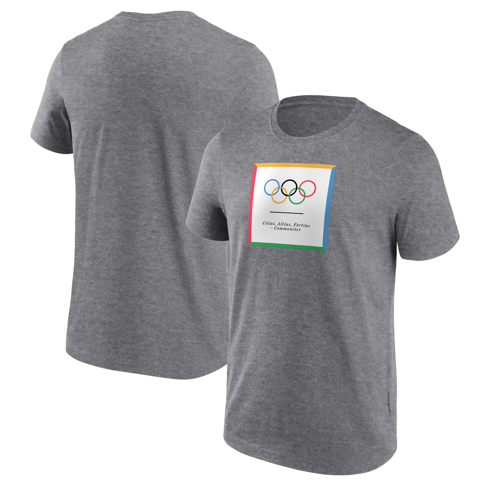The Olympic Collection - Maglietta Retro Cube - Grigio