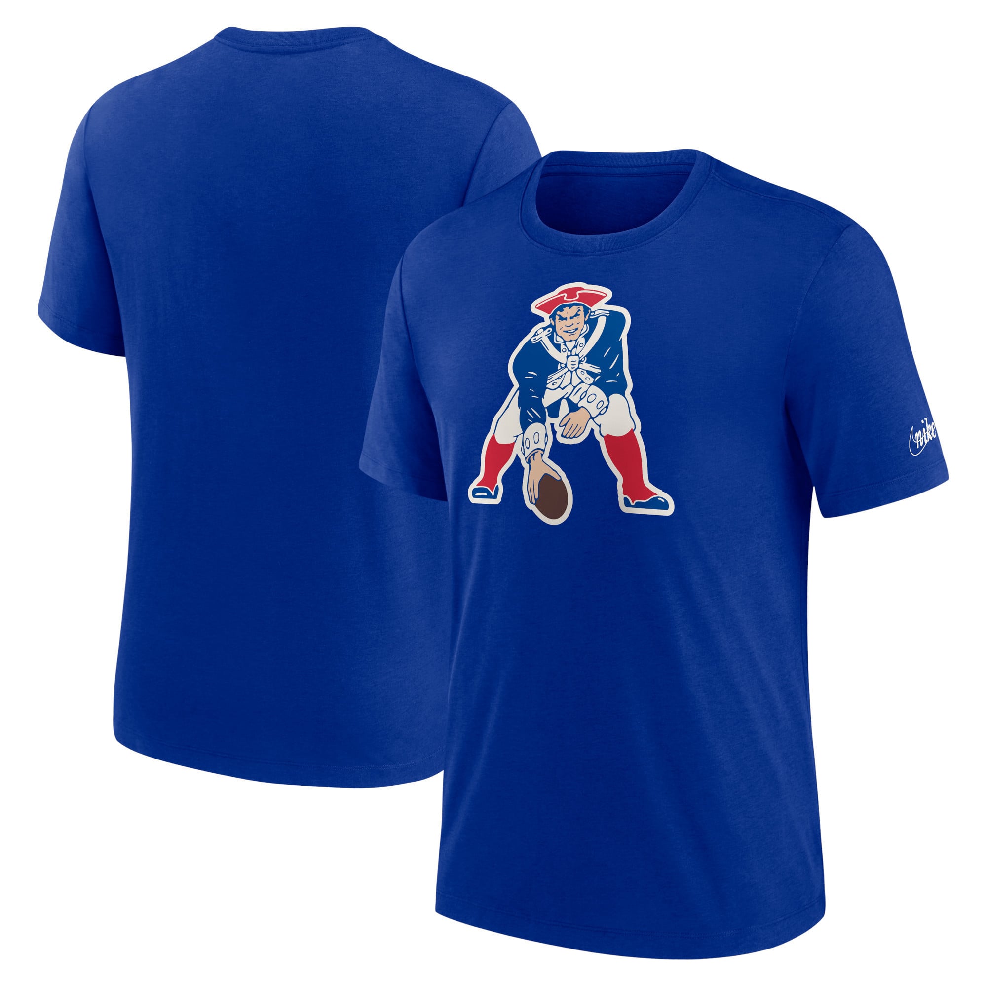 New England Patriots Nike Rewind Logo Triblend T-Shirt - Mens