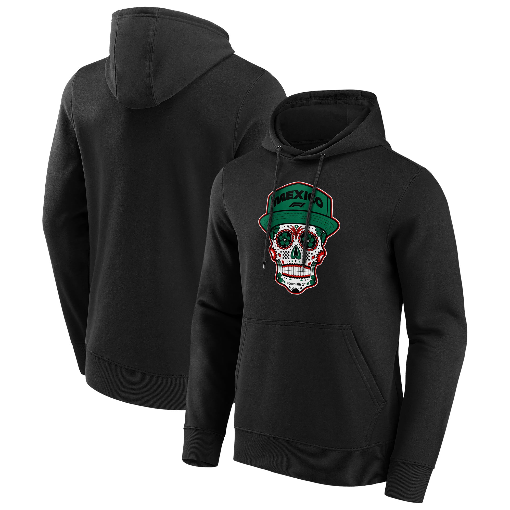 Formel-1-Mexiko-Totenkopf-Grafik-Hoodie