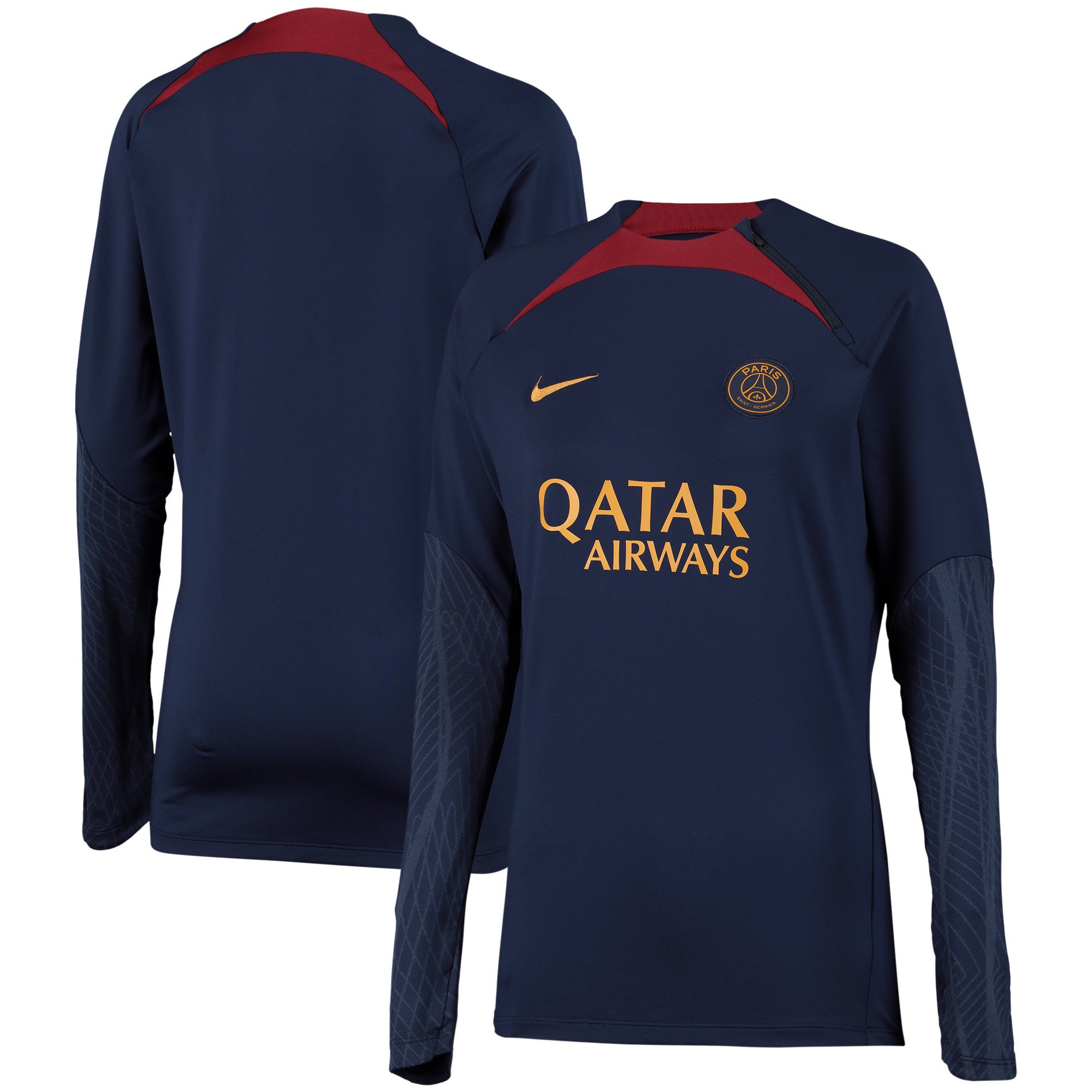 Top Paris Saint-Germain Strike Crew Drill - Blu Scuro - Donna