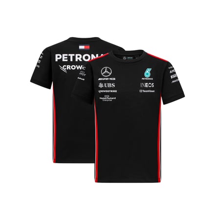 Mercedes AMG Petronas F1 2023 Team Driver T-Shirt - Black - Kids