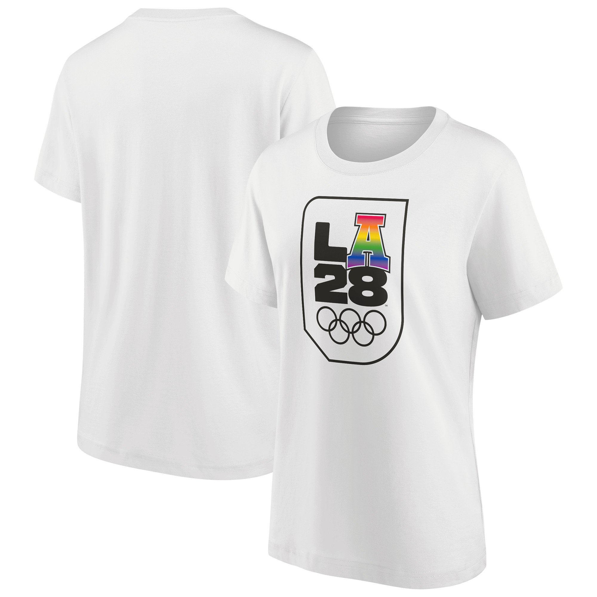 T-shirt grafica LA 2028 Pride 28 Olympics - bianca - da donna