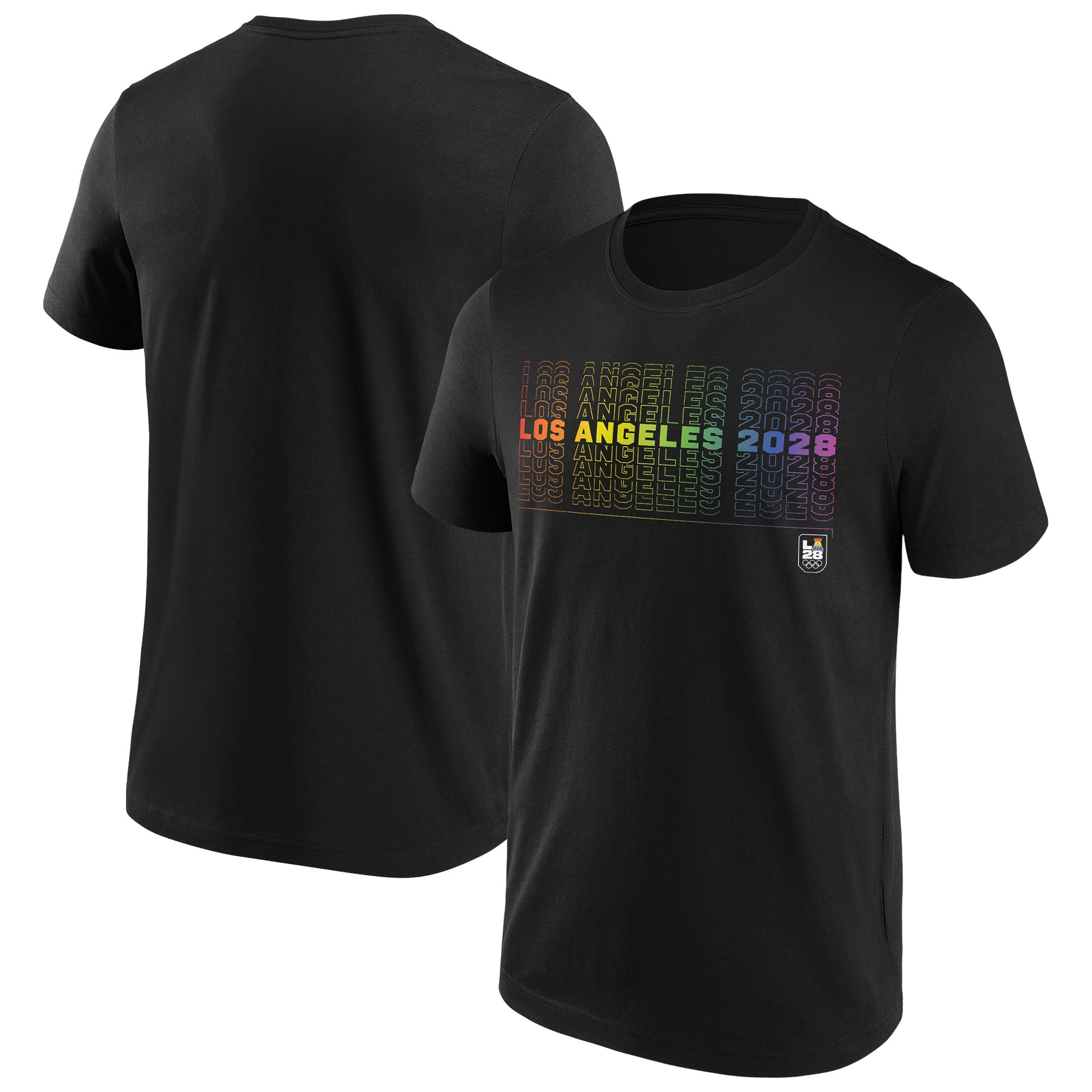T-shirt grafica LA 2028 Pride 28 Repeat - nera