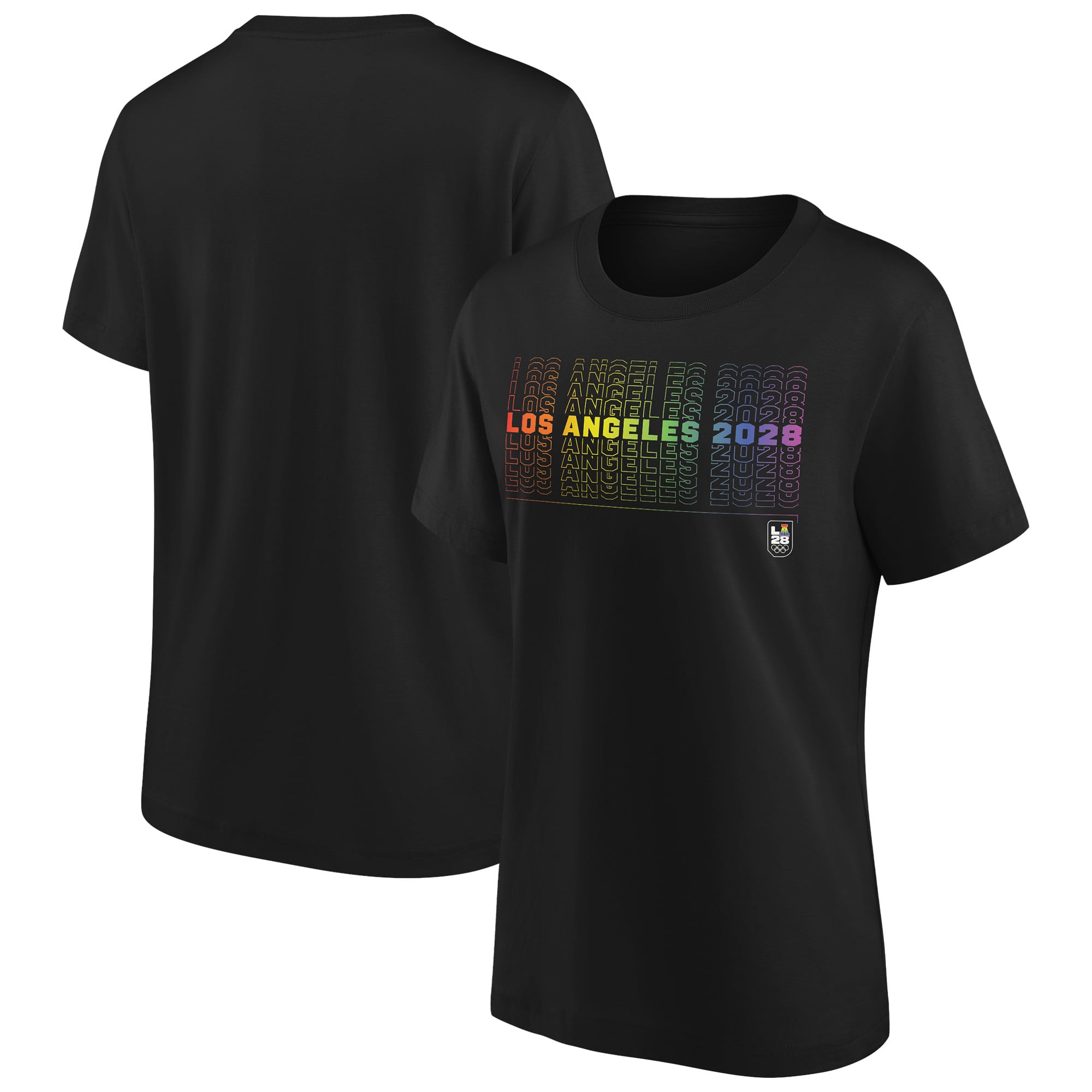 T-shirt grafica LA 2028 Pride 28 Repeat - nera - da donna
