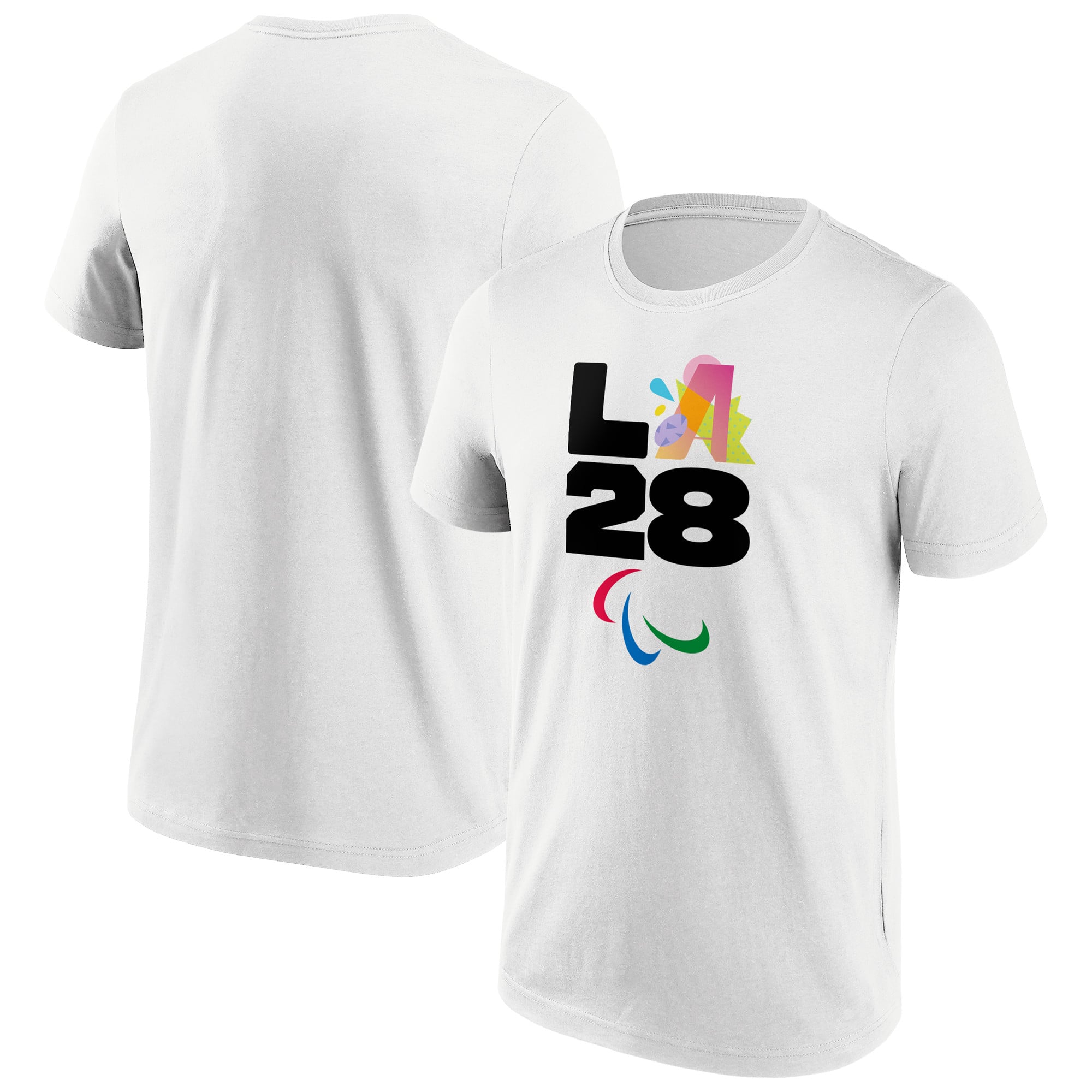 T-shirt grafica LA 2028 Creator A' Paralympics - bianca