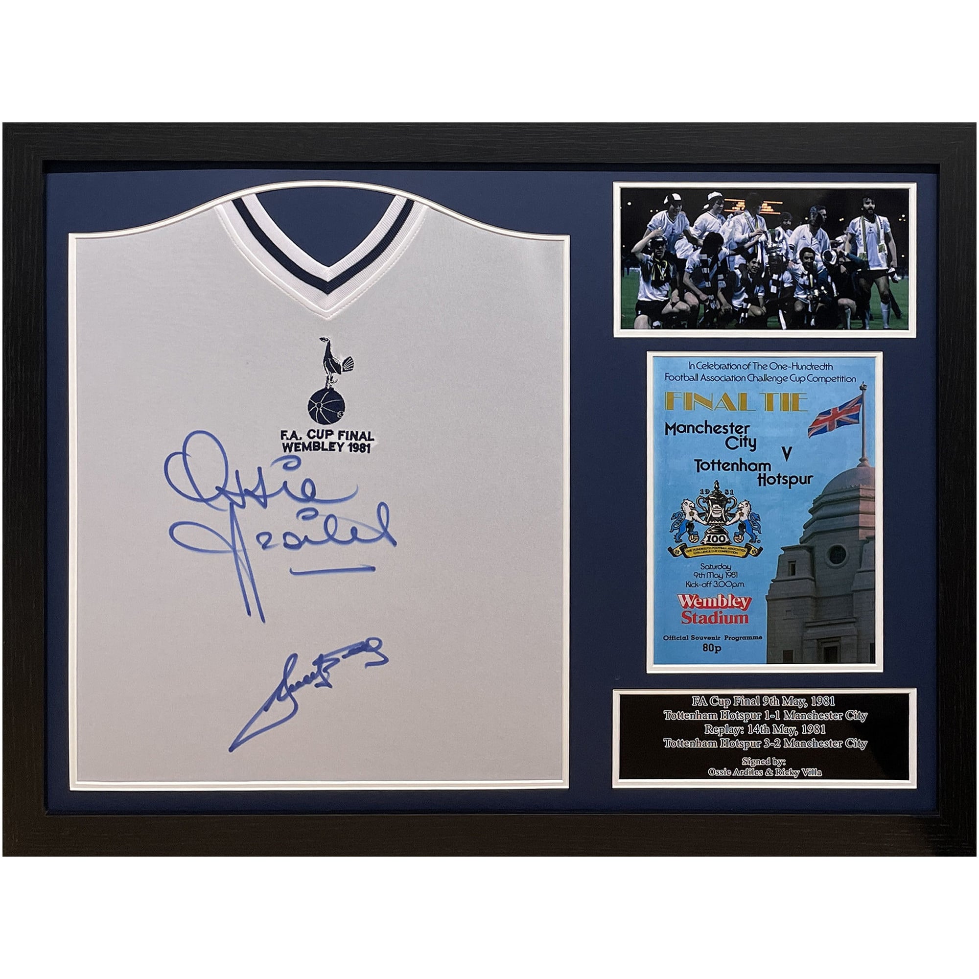 . Maglia autografata da Ossie Ardiles e Ricky Villa