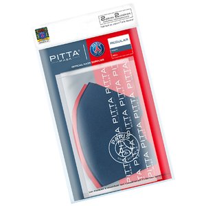 Lot de 2 masques PSG x Pitta Mask - Bleu/Rouge - Adultes, vue 2