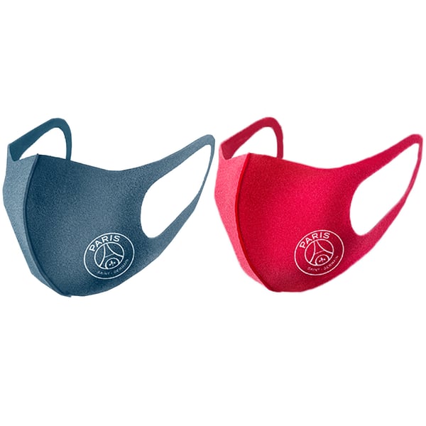 Lot de 2 masques PSG x Pitta Mask - Bleu/Rouge - Adultes