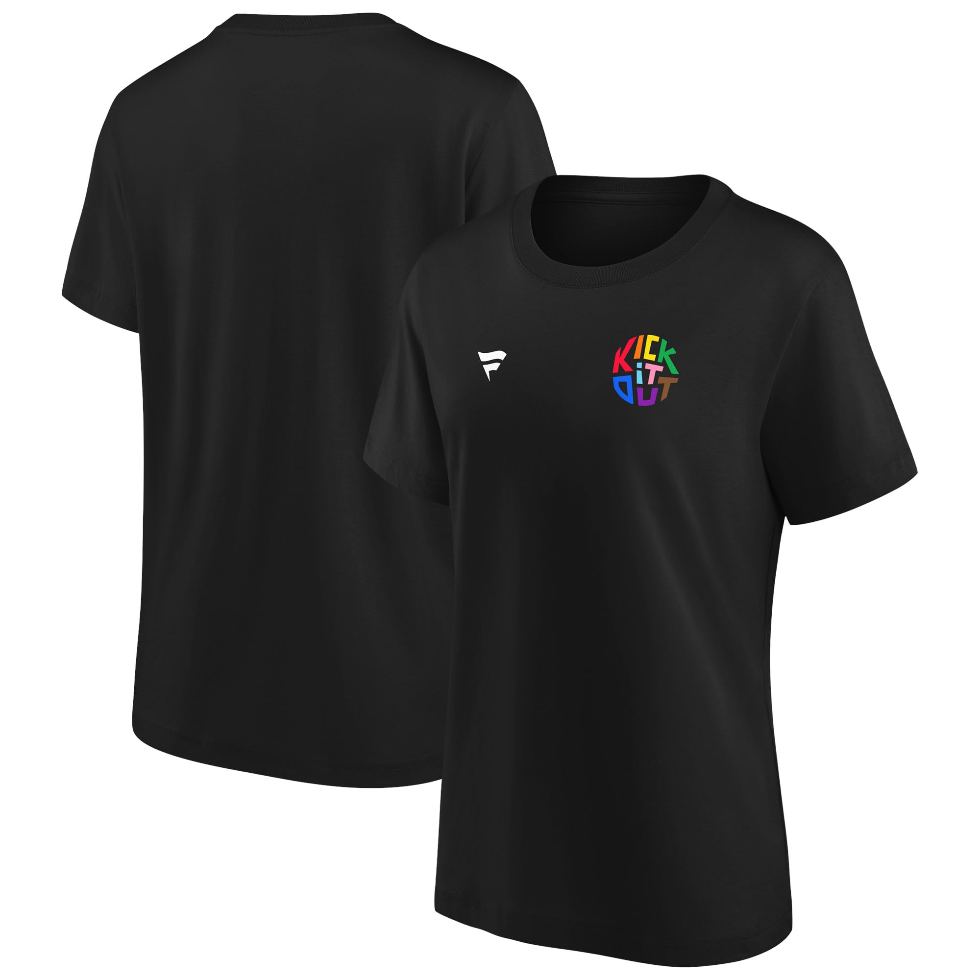 T-shirt grafica Kick It Out LGBTQ+ - nera - da donna