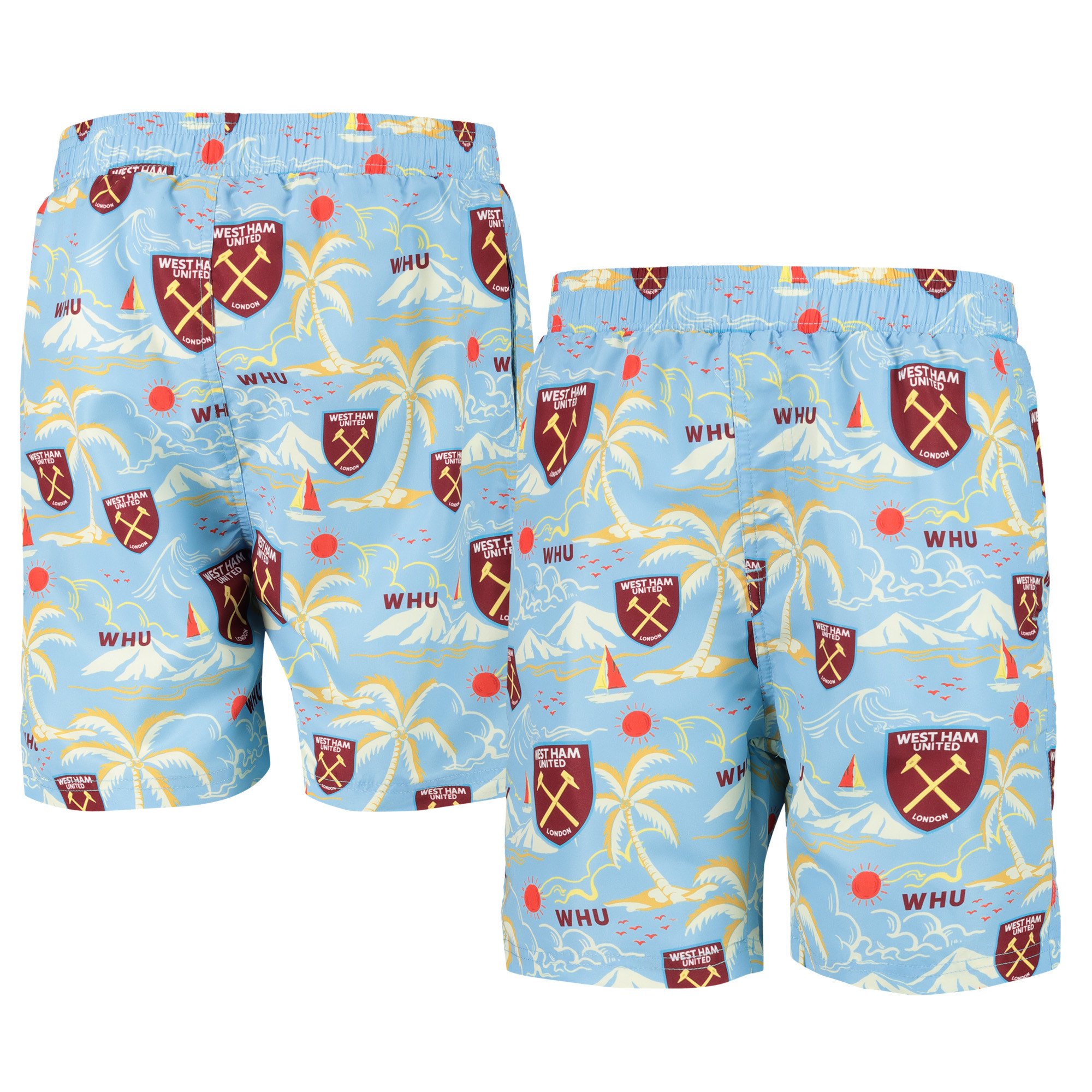 Pantaloncini hawaiani West Ham United - Blu - Ragazzi
