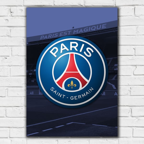 Imprimé écusson Paris Saint-Germain - A3