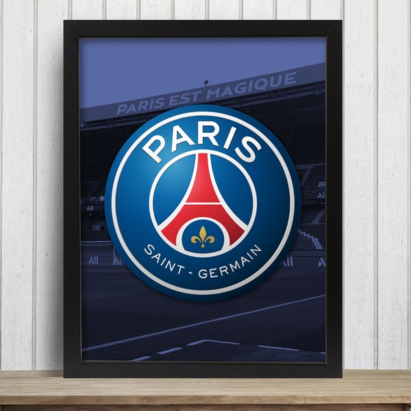 Écusson du Paris Saint-Germain - Encadré - A3