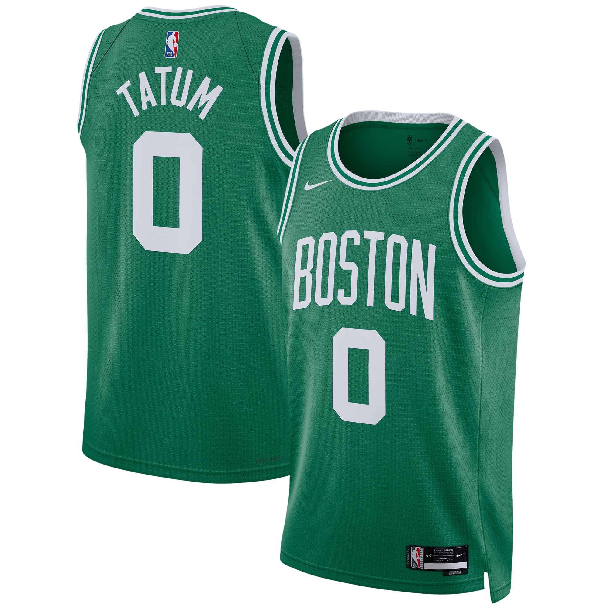 Camiseta Swingman Nike Icon Edition de los Boston Celtics - Verde Kelly - Jayson Tatum - Camiseta unisex