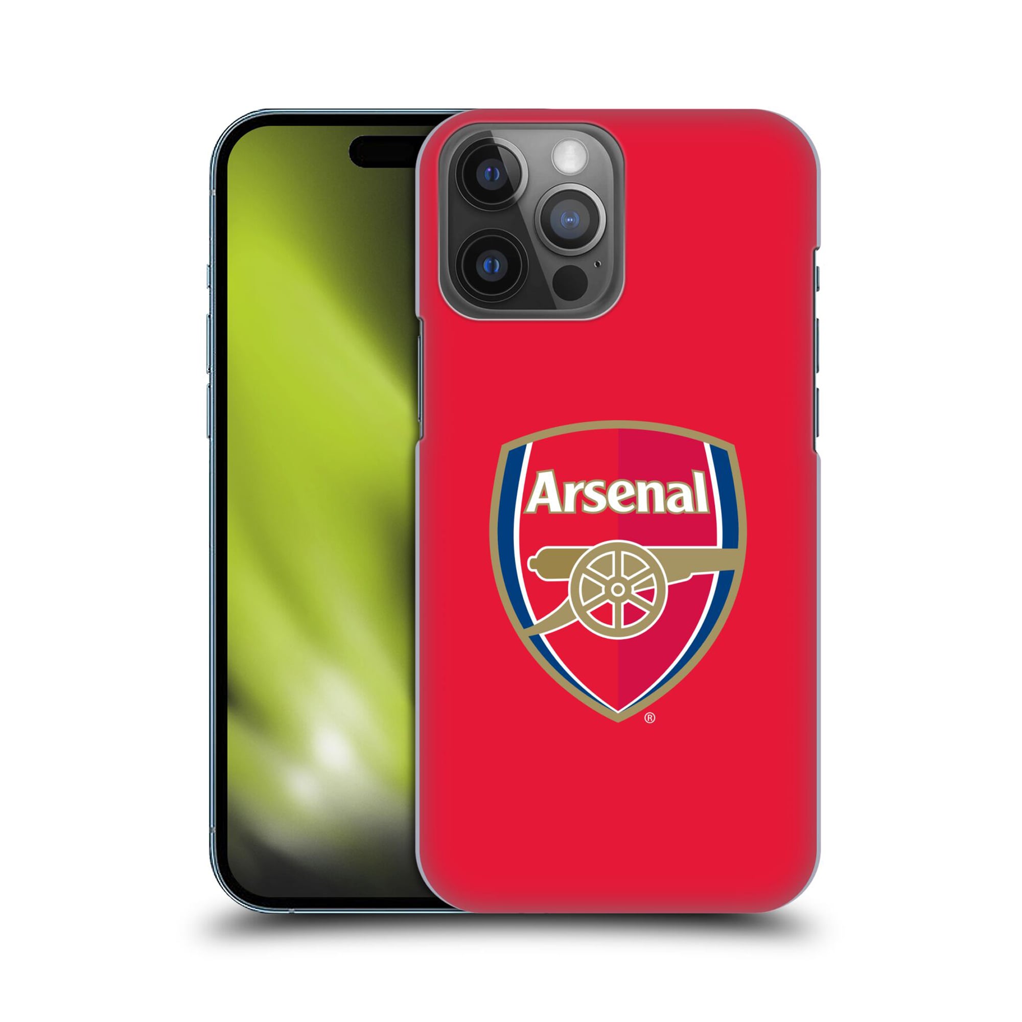 Custodia rigida per cellulare con stemma dell'Arsenal - rossa - per iPhone