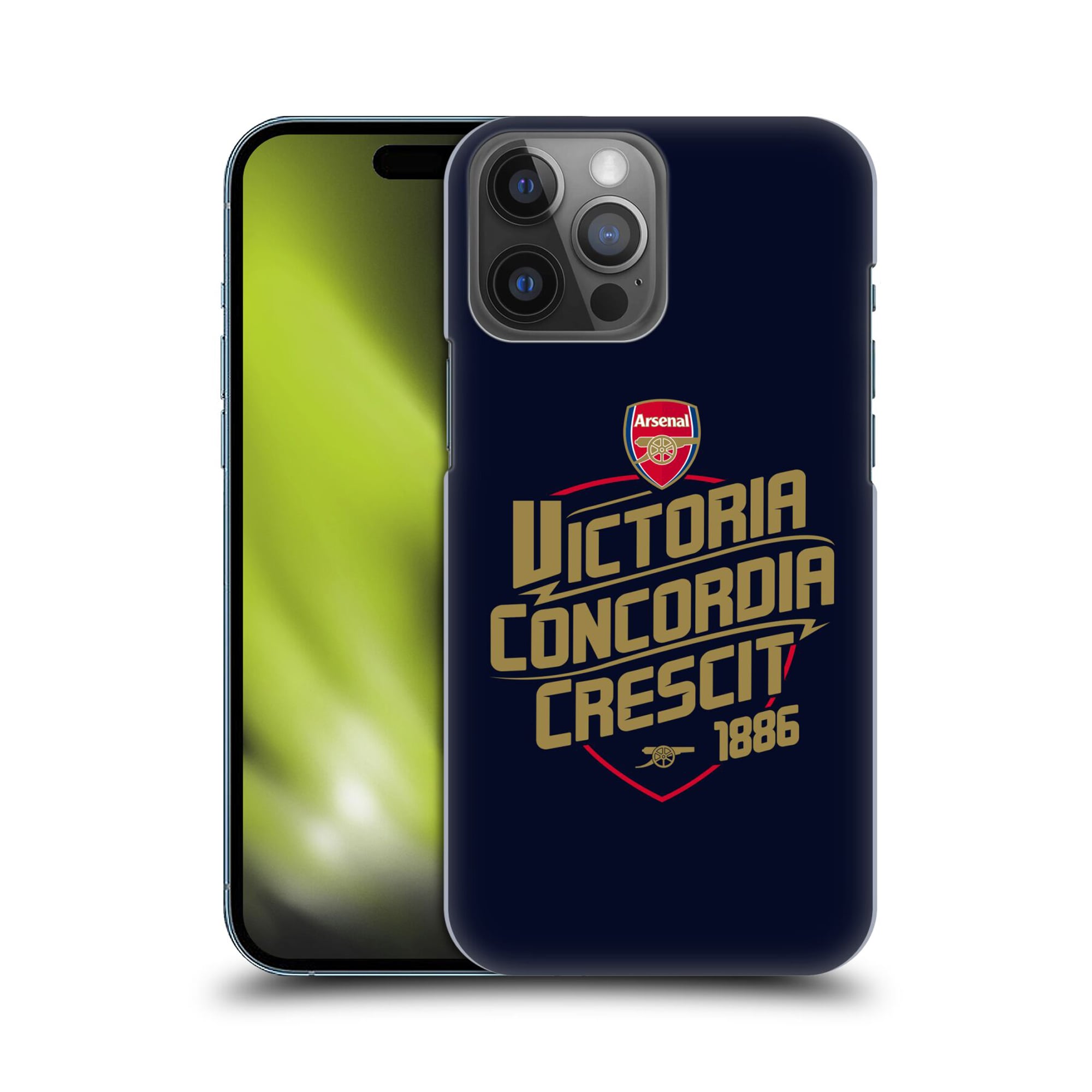 Custodia rigida per cellulare Arsenal Victoria Concordia Crescit - blu navy - iPhone