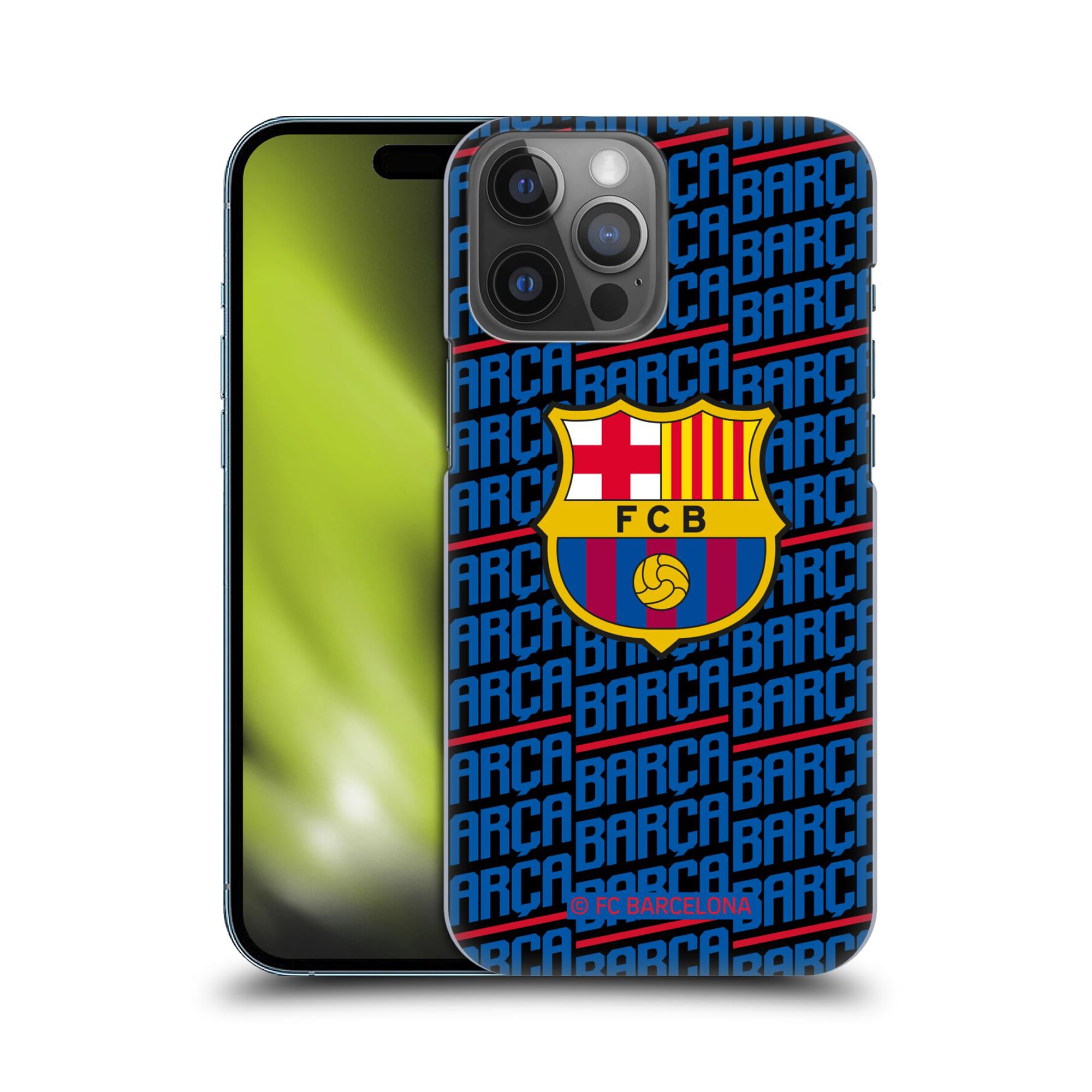 Custodia rigida per cellulare Barcelona Repeat Barca - blu - iPhone
