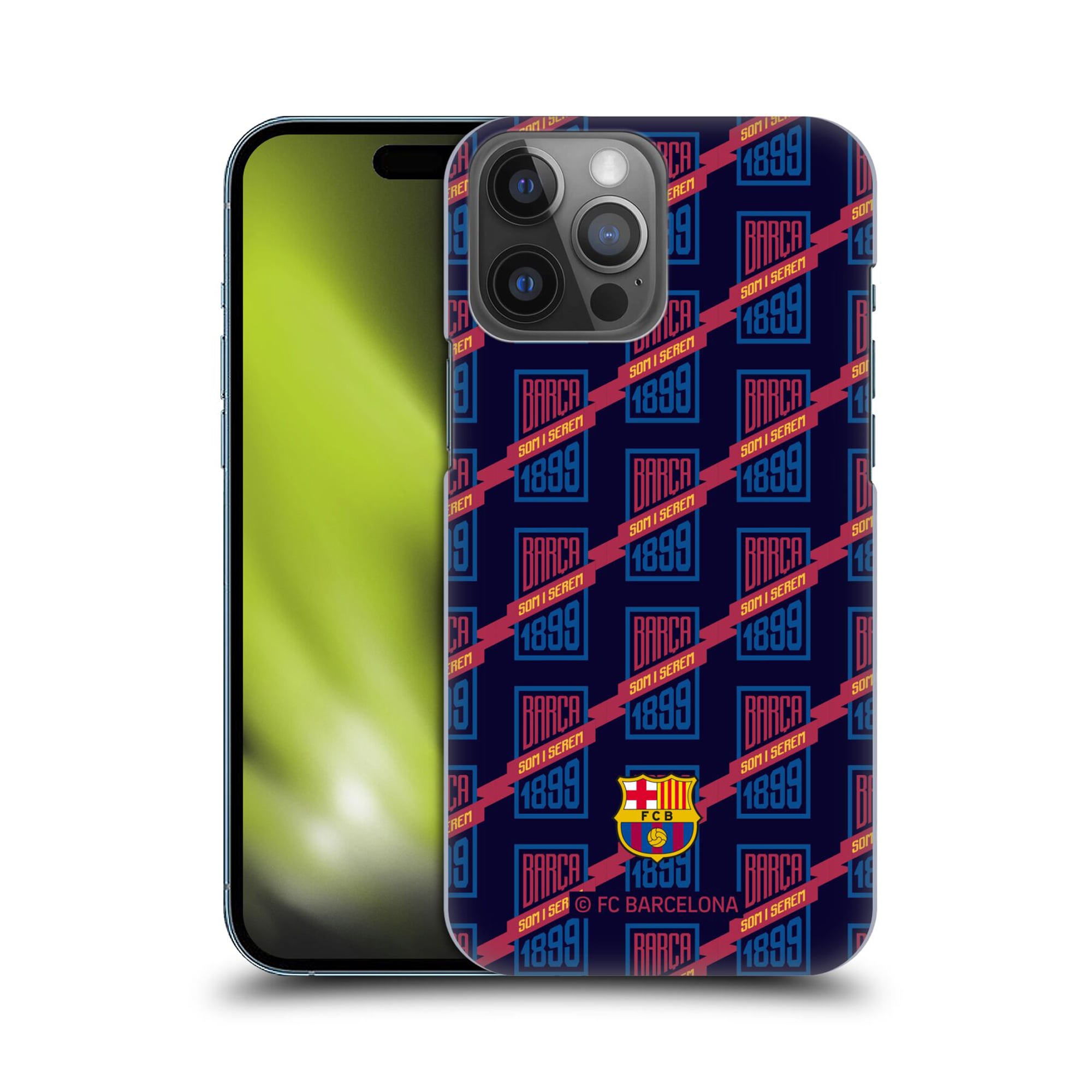 Custodia rigida per cellulare Barcelona Som I Serem Culé - blu navy - per iPhone
