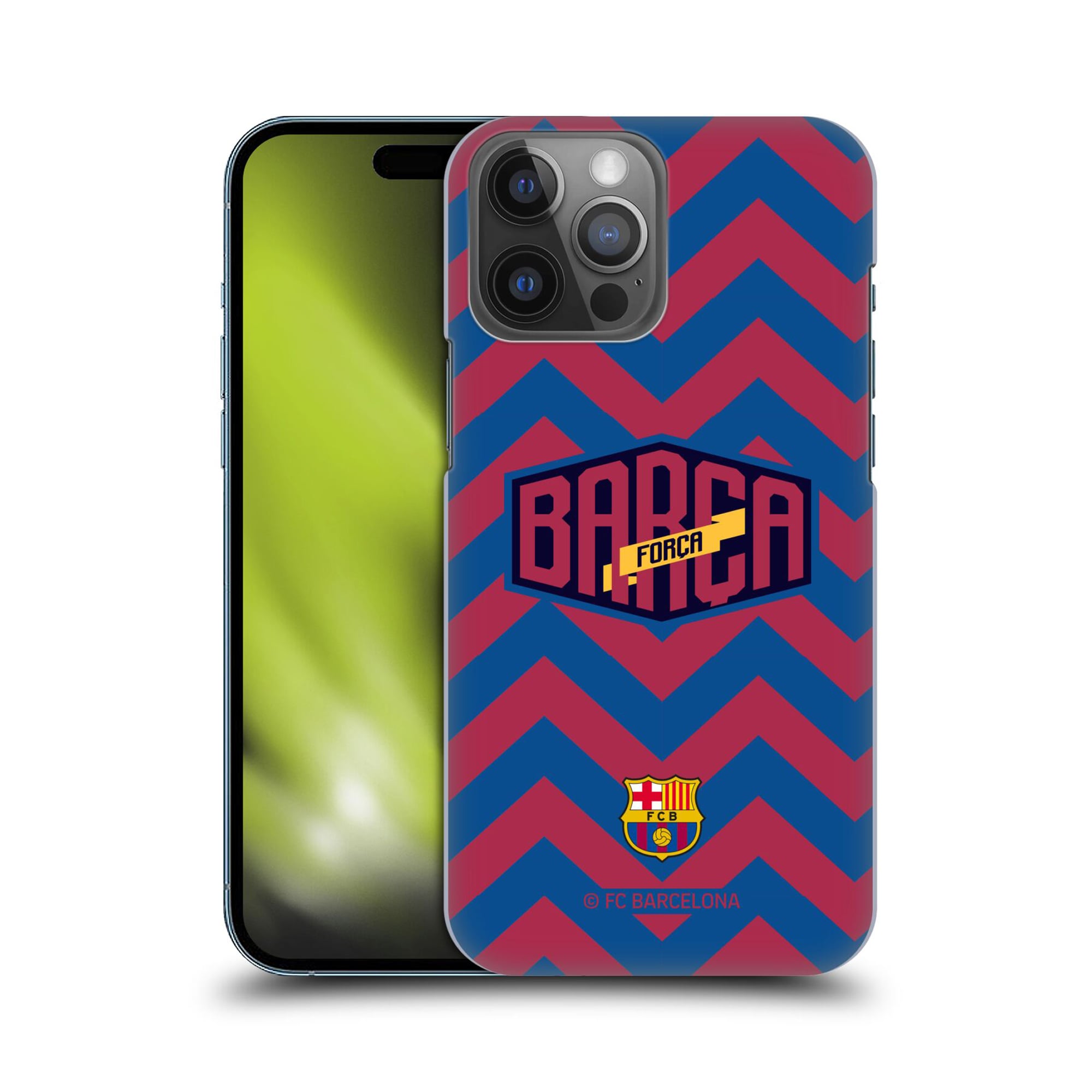Custodia rigida per cellulare Barcelona Zigzag Forca Barca - rossa/blu - iPhone
