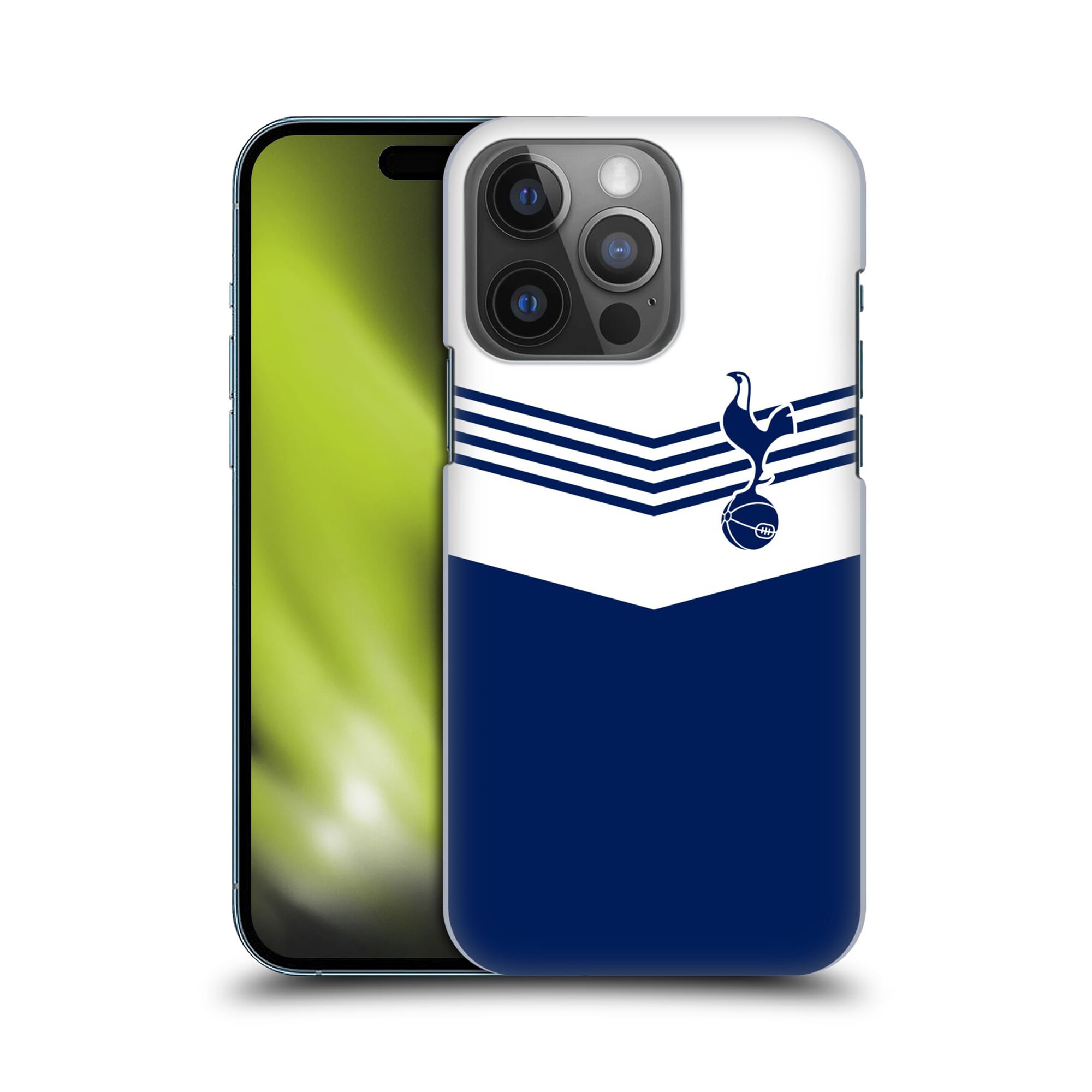 Custodia rigida compatibile con Tottenham Hotspur 1978 Stripes per telefono - blu/bianca - iPhone