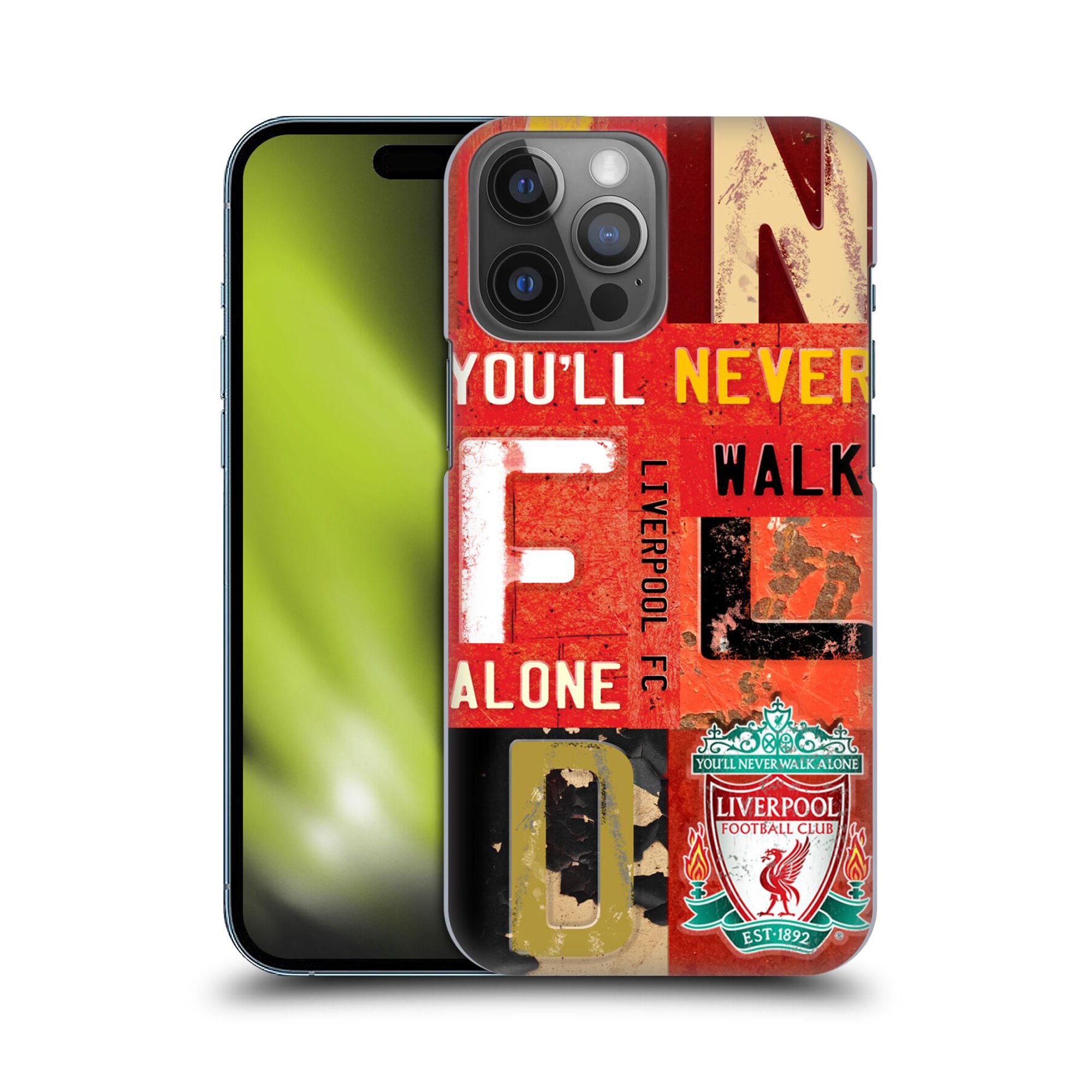 Custodia rigida per cellulare Liverpool Vintage Plate - rossa - iPhone