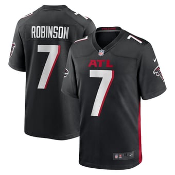 Atlanta Falcons Nike Home Game Jersey - Black - Bijan Robinson - Mens