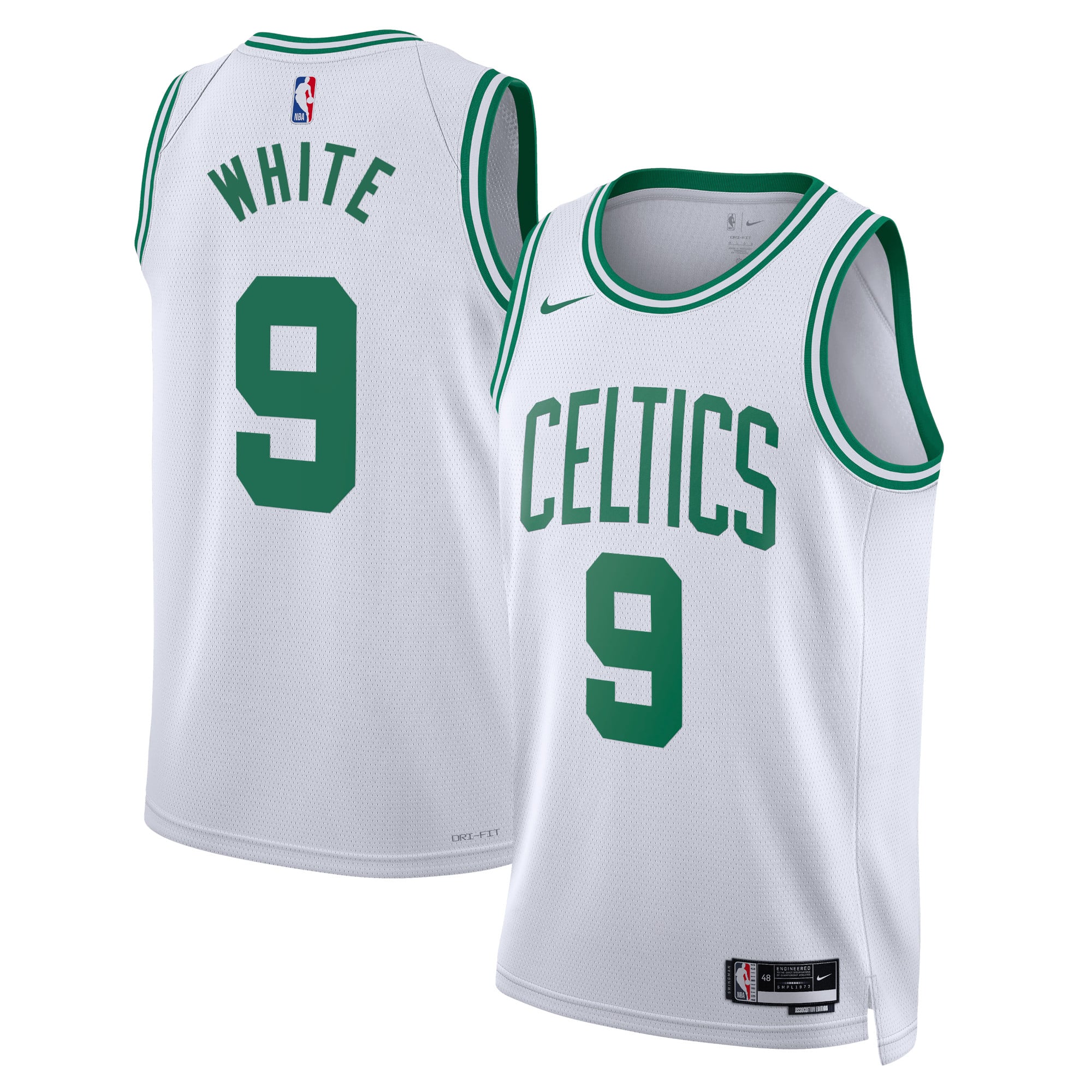 Camiseta Nike Association Swingman de los Boston Celtics - Blanco - Derrick Blanco - Unisex