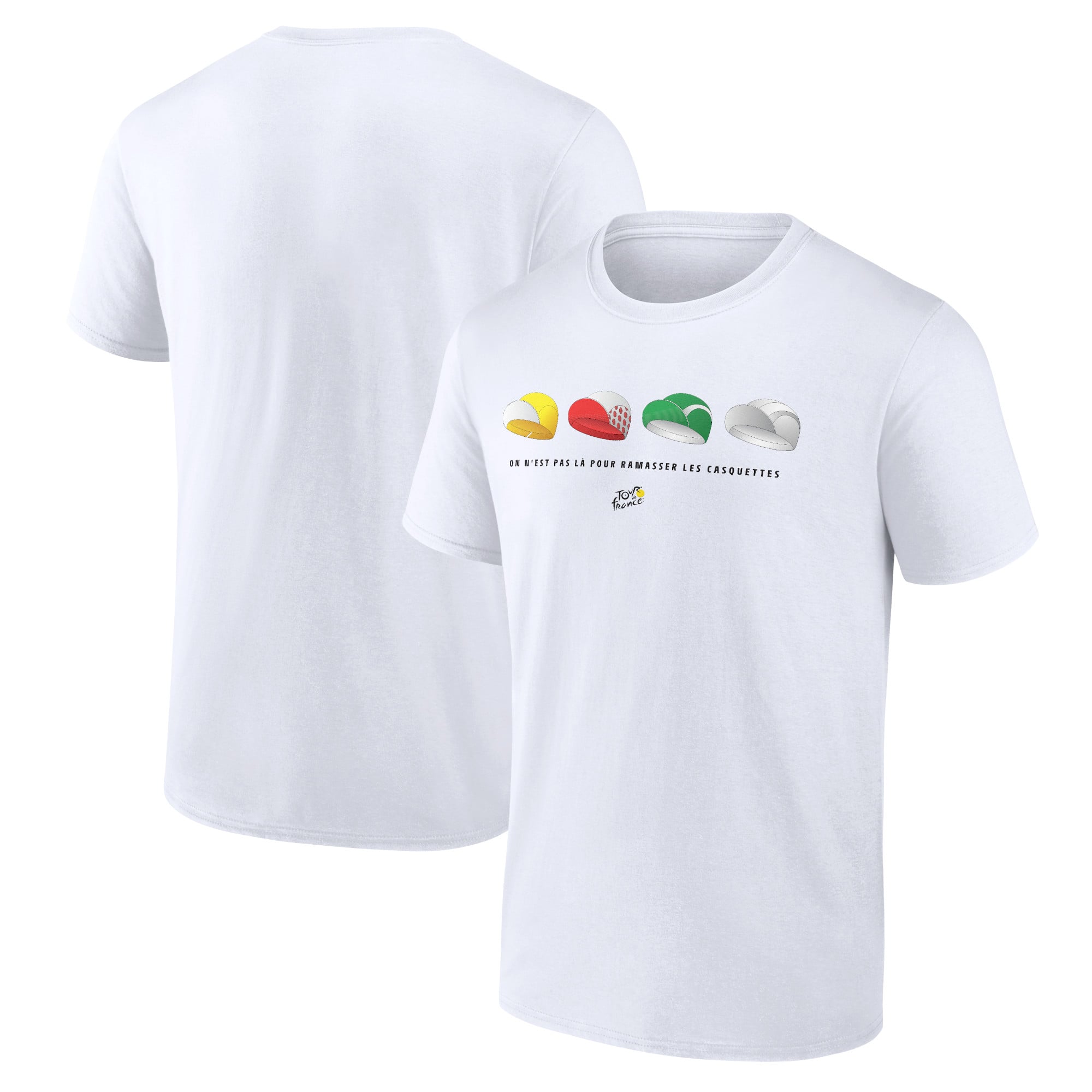 T-shirt con grafica per cappellino da ciclismo Tour de France - bianca