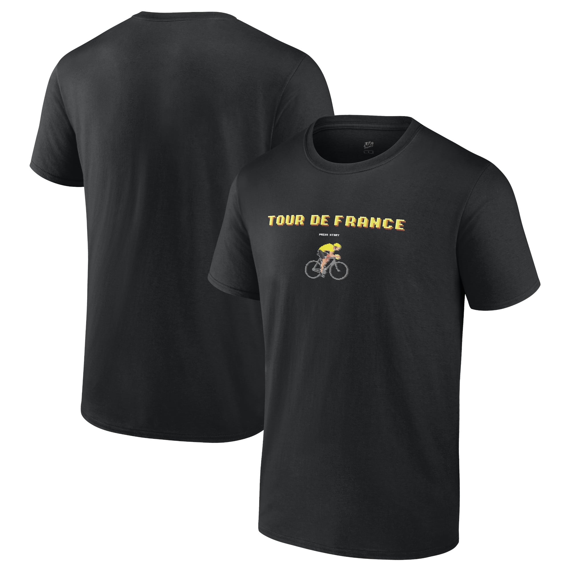 T-shirt con grafica pixel gialla Tour de France
