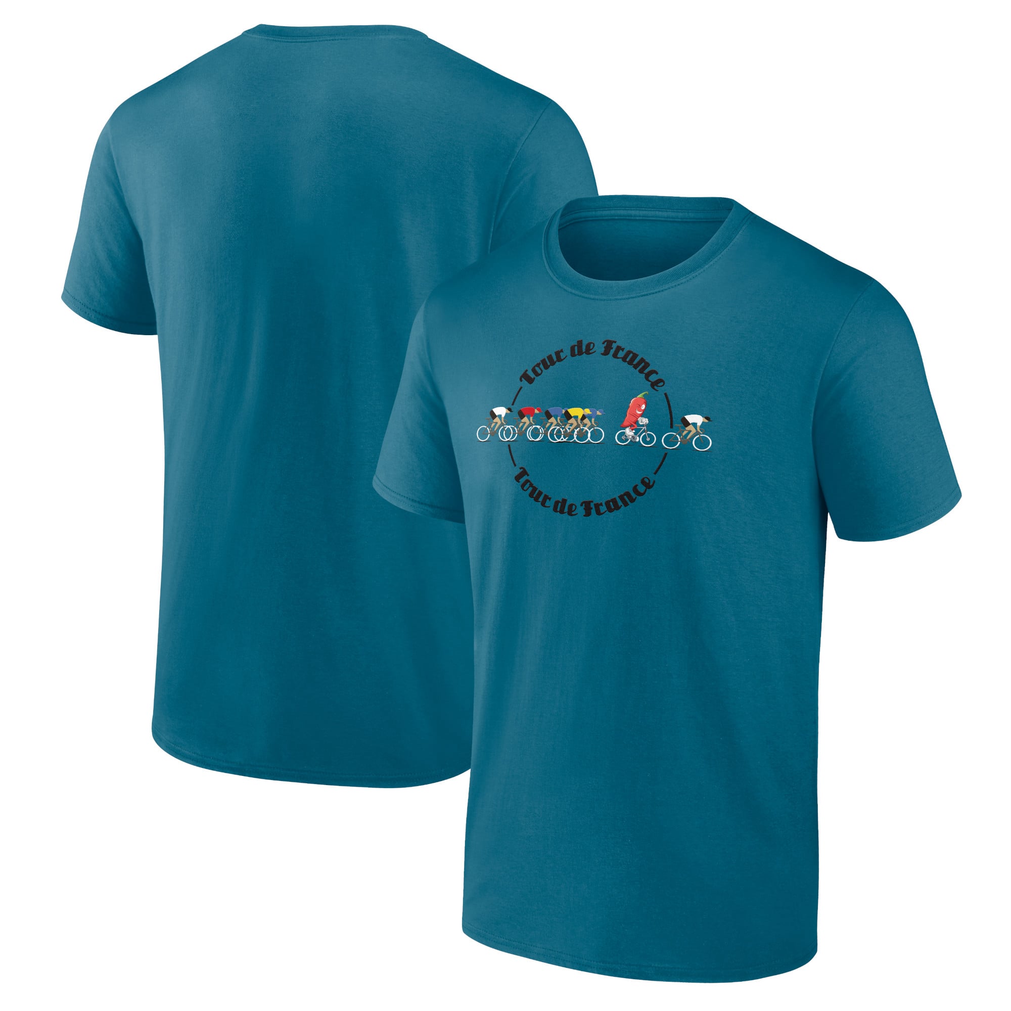 T-shirt con grafica del ciclista del Tour de France