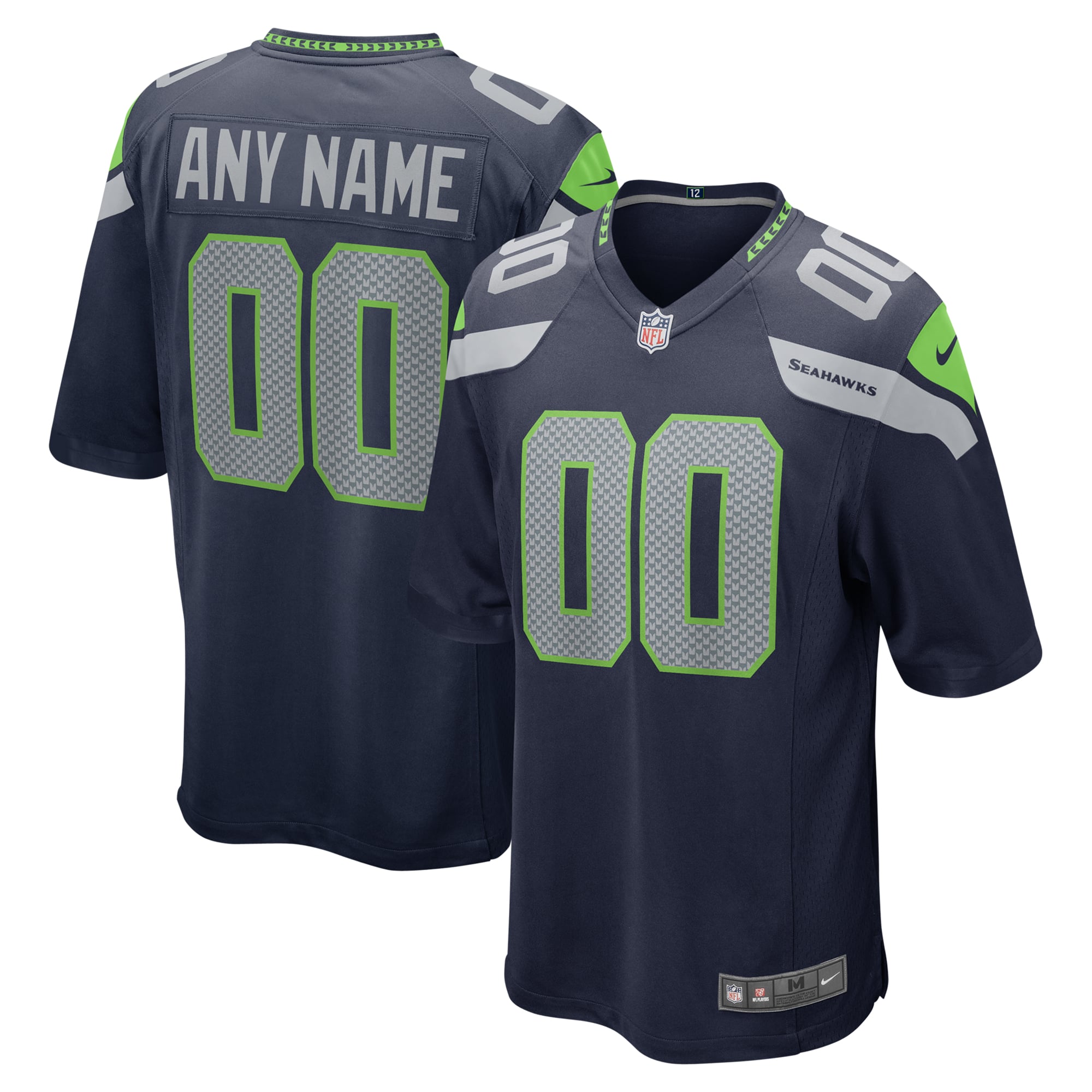 Camiseta Nike Game de la 1ª equipación del Seattle Seahawks - Personalizada - Hombre
