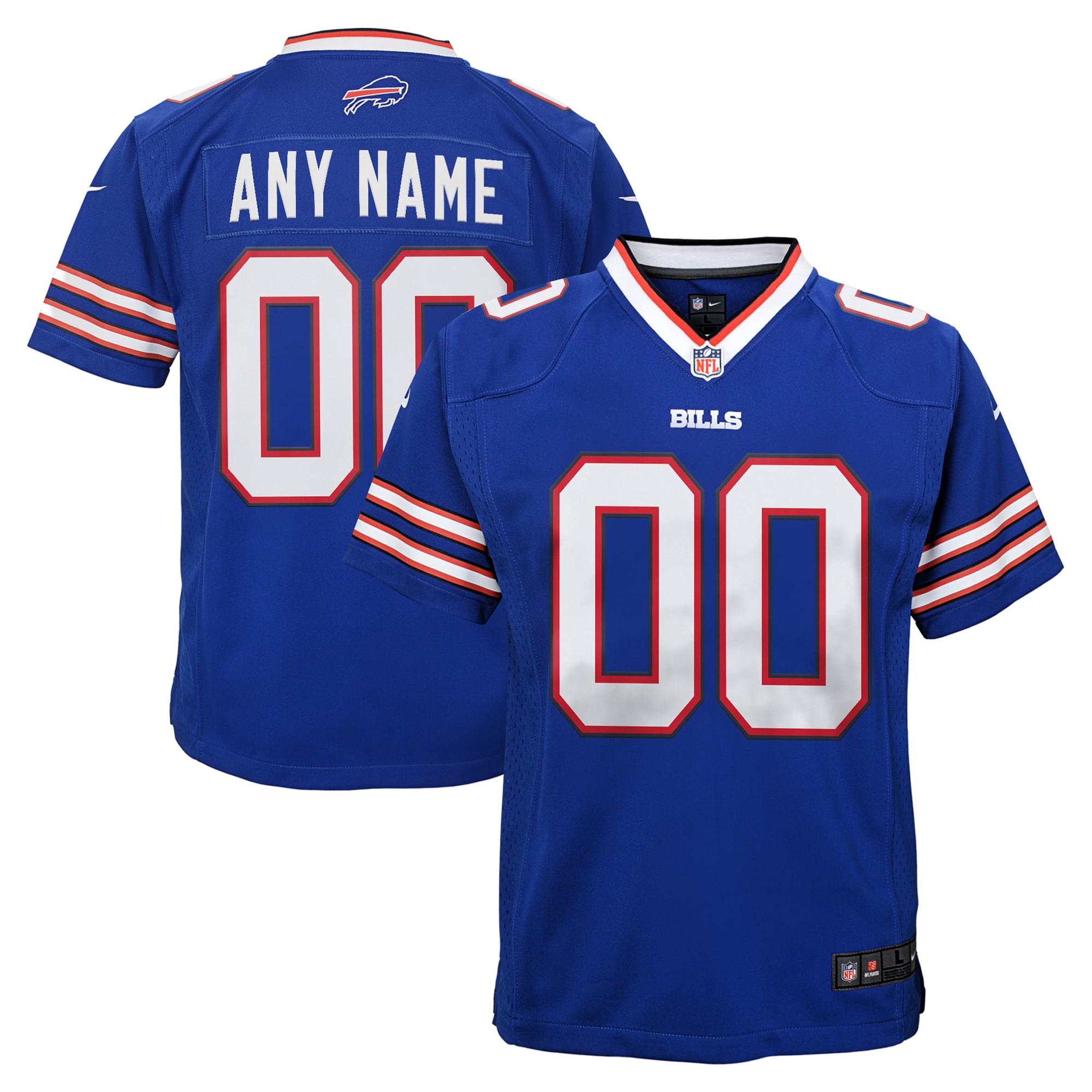 Camiseta Nike Game de la 1ª equipación del Buffalo Bills - Personalizada - Jóvenes